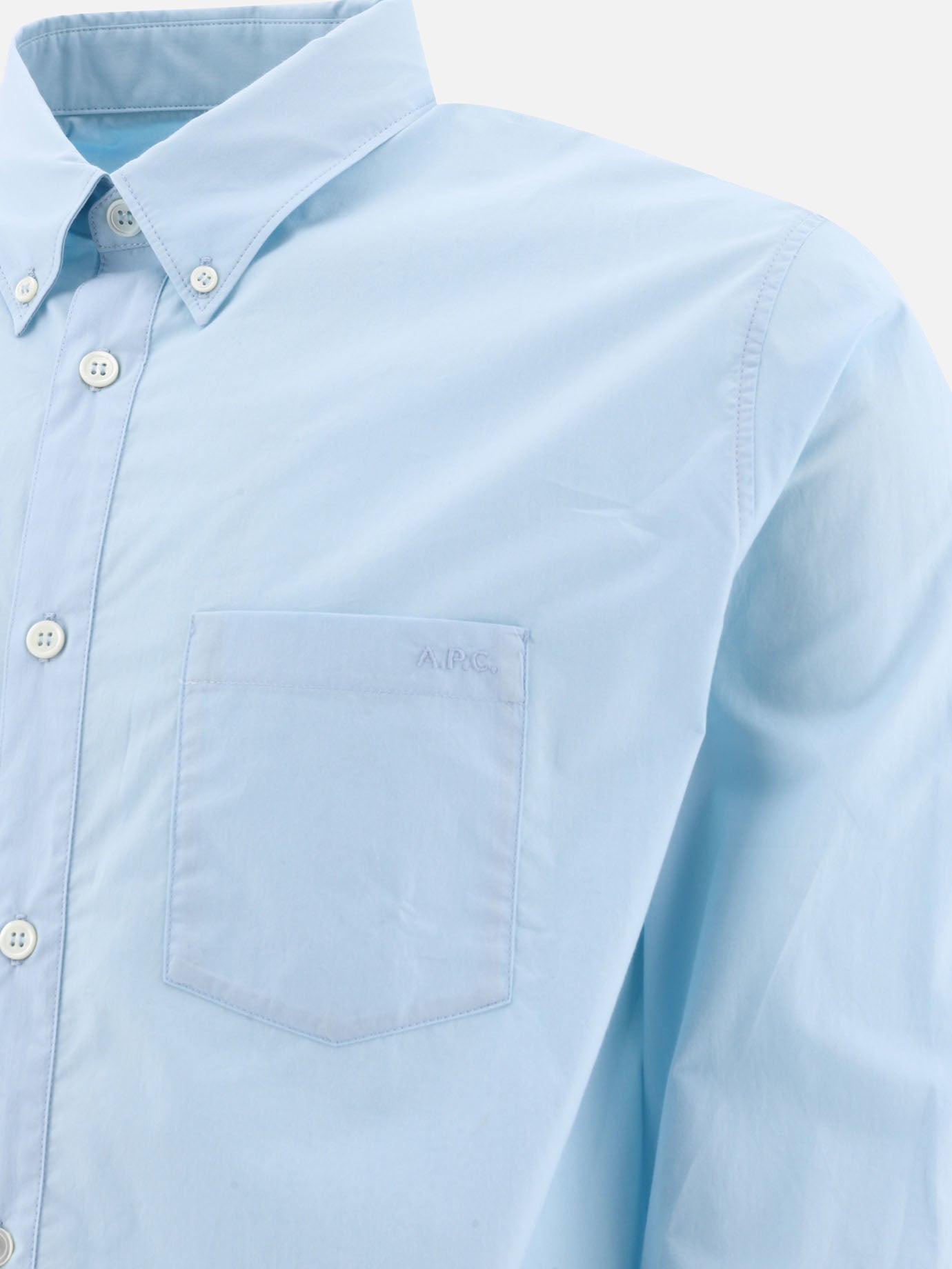 Formal shirts 100% cotone  Light blue - A.P.C. Men | PDP | VIETTI Online Store | thumbnail_4