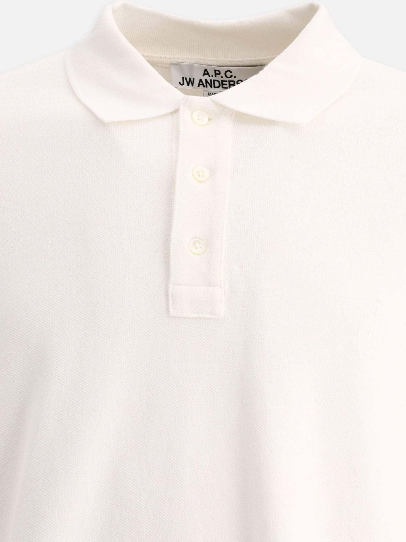 Polo shirts with buttons 100% cotone organico  White - A.P.C. Men | PDP | VIETTI Online Store | Zoom-Modal_3
