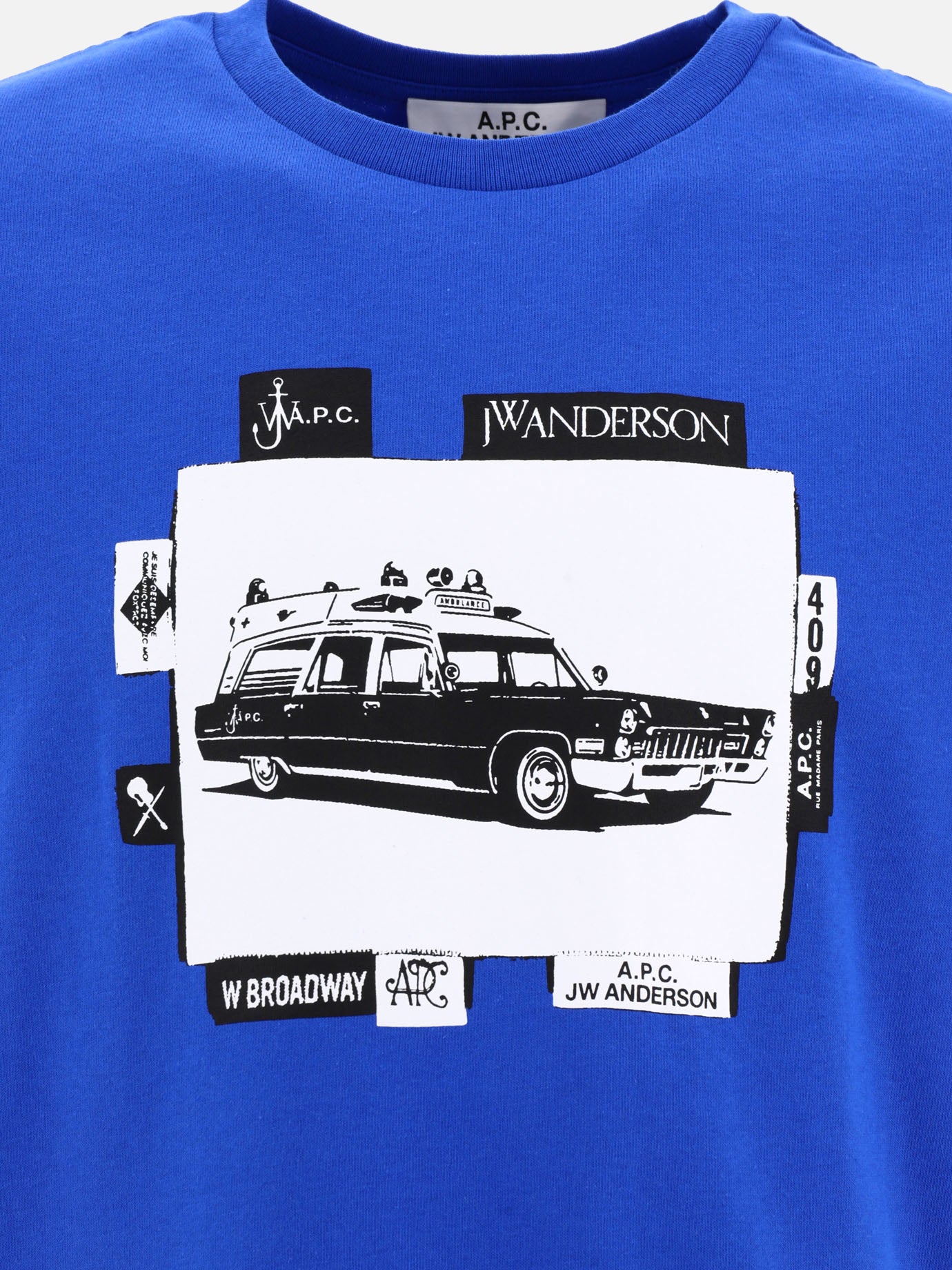 Crewneck t-shirts 100% cotton  Blue - A.P.C. Men | PDP | VIETTI Online Store | Zoom-Modal_3
