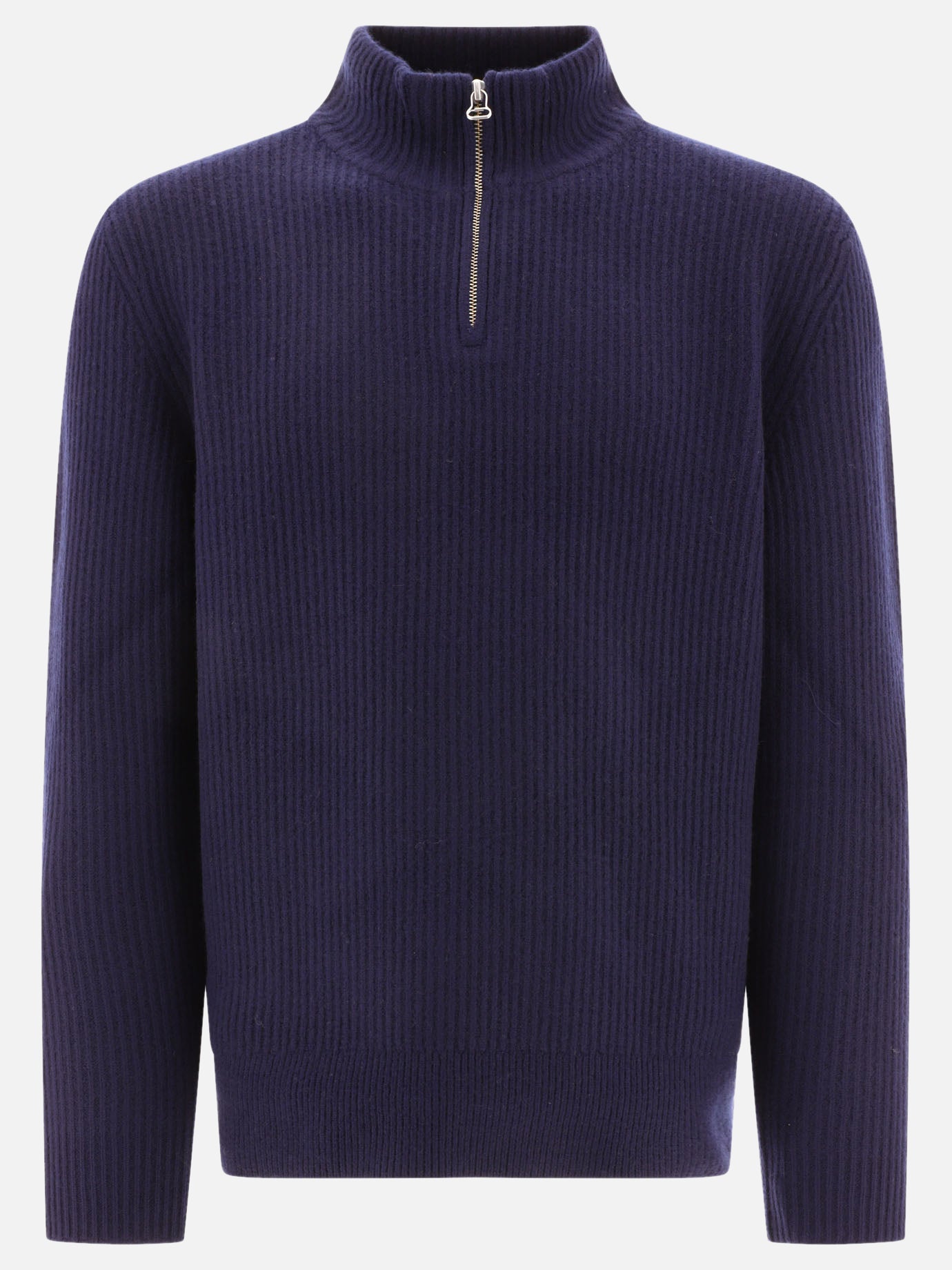 Half zip sweaters 100% lana merino  Blue - A.P.C. Men | PDP | VIETTI Online Store | thumbnail