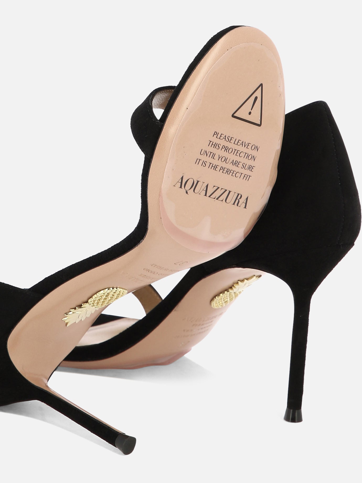 Heeled sandals 100% pelle scamosciata - 100% cuoio  Black - Aquazzura Women | PDP | VIETTI Online Store | thumbnail_5