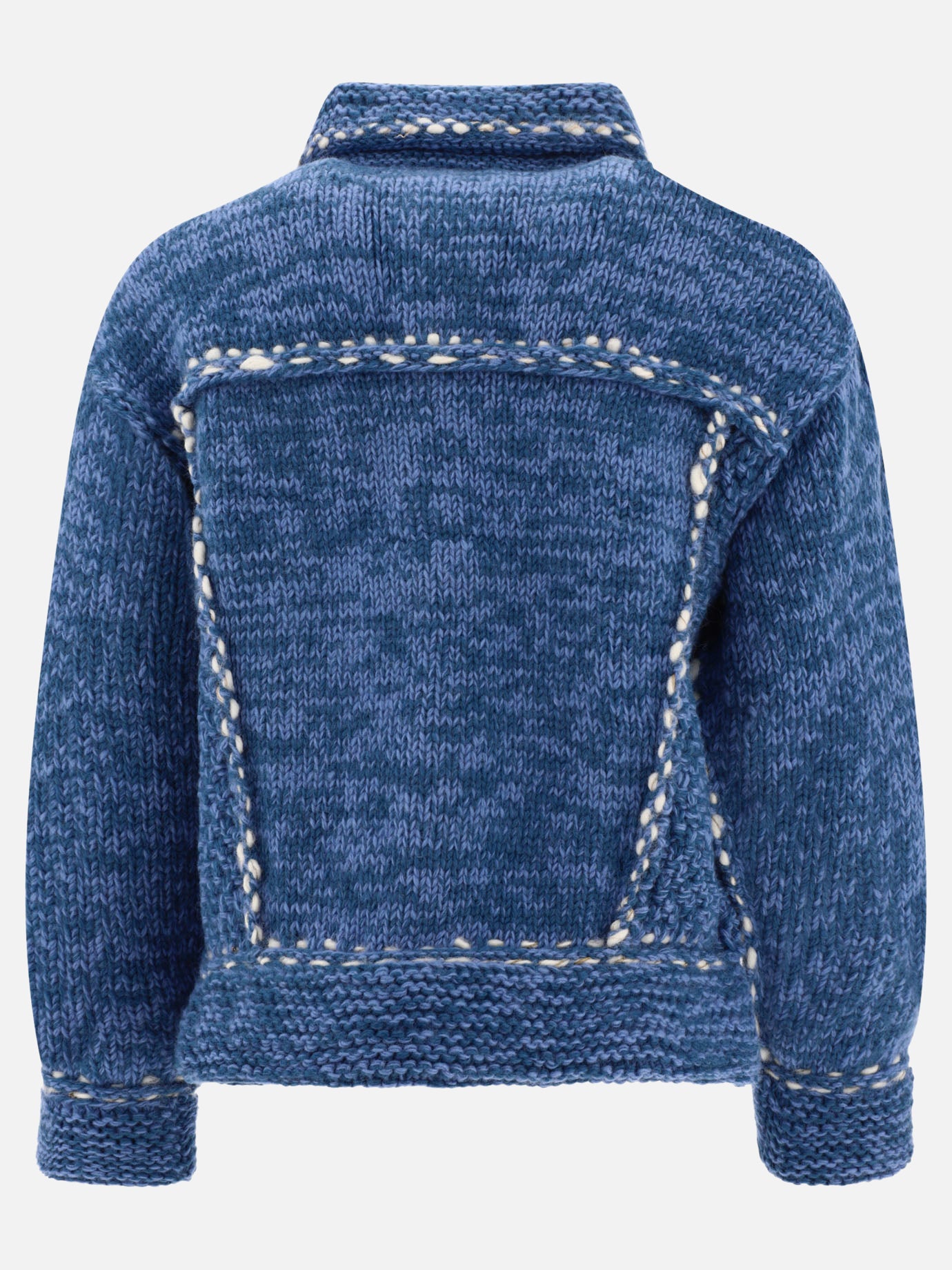 Giacche overshirt 100% wool  Azzurro - KAPITAL Uomo | PDP | VIETTI Online Store | thumbnail_2