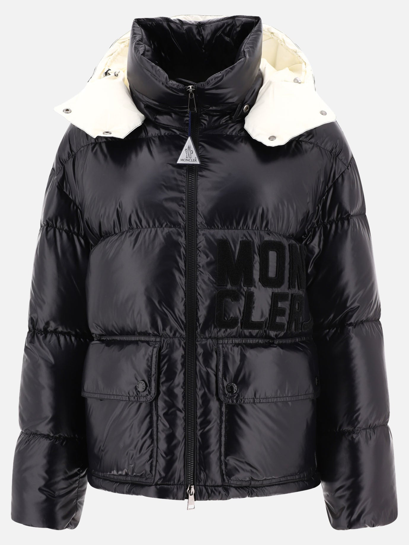 Down jackets 100% polyamide - Padding: down and feathers  Black - Moncler Women | PDP | VIETTI Online Store | Zoom-Modal
