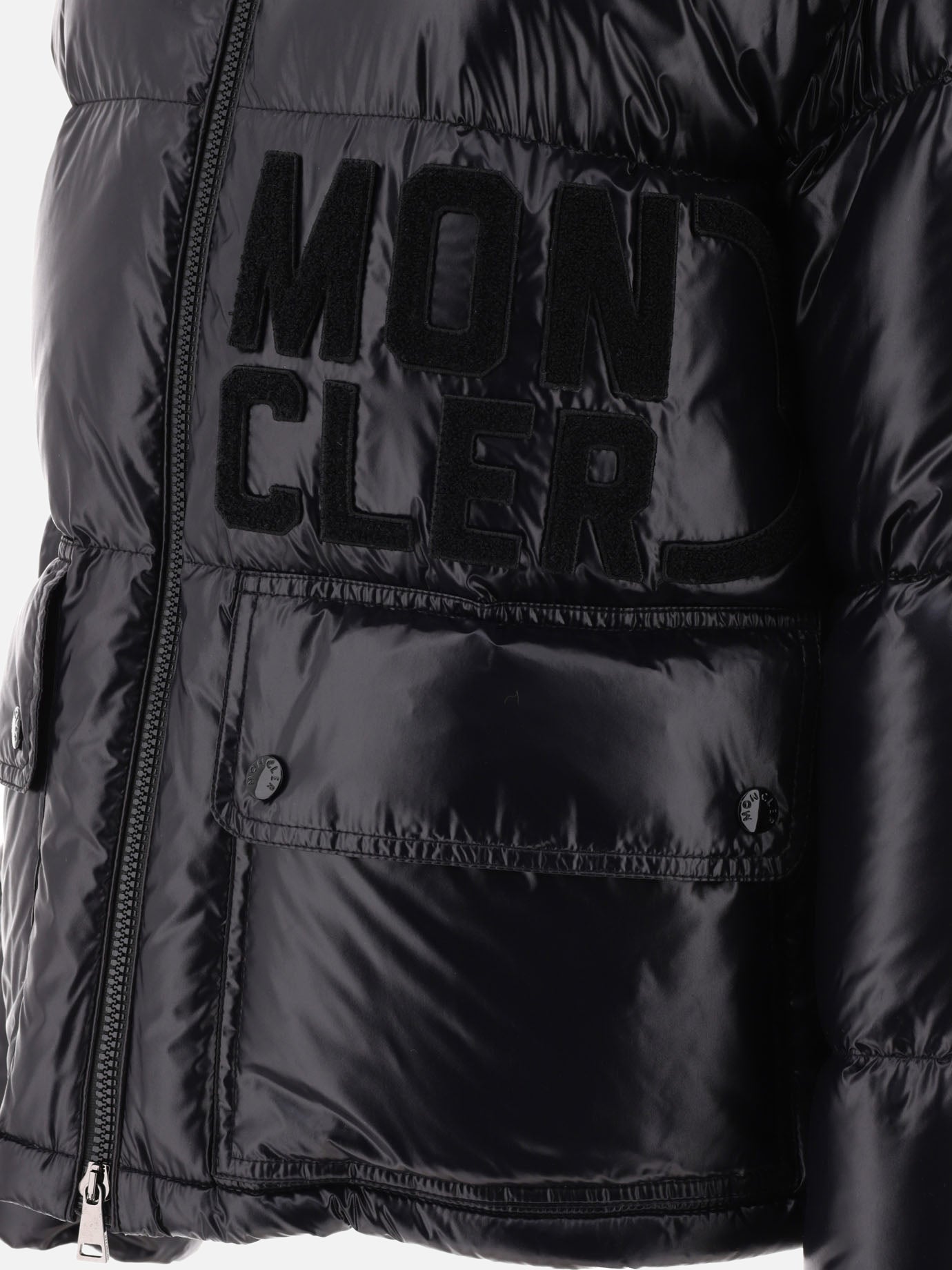 Down jackets 100% polyamide - Padding: down and feathers  Black - Moncler Women | PDP | VIETTI Online Store | Zoom-Modal_3
