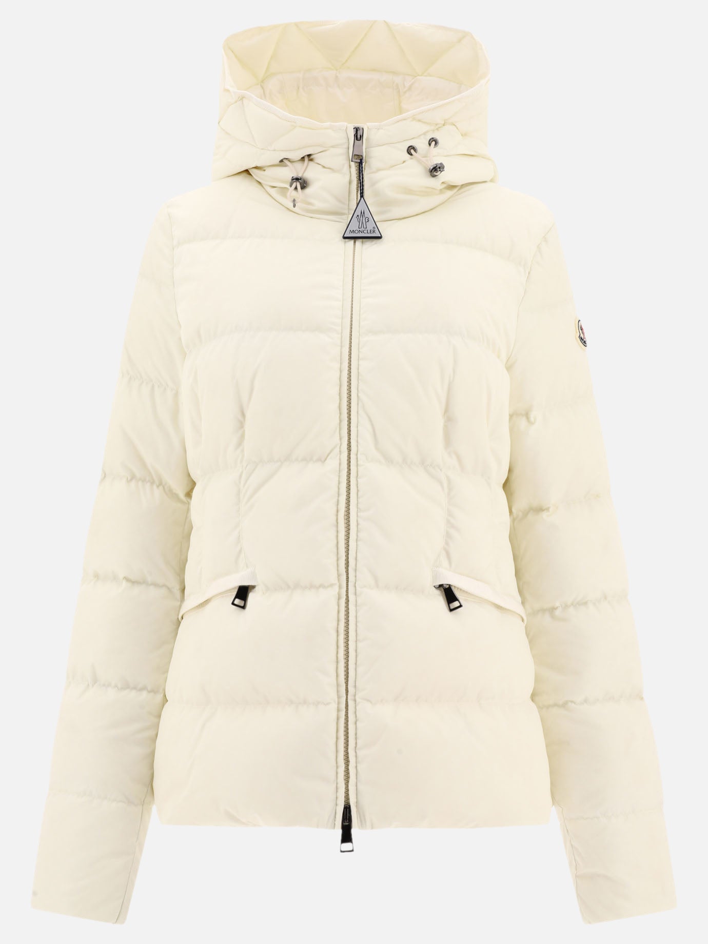 Down jackets 100% polyamide - Padding: down and feathers  White - Moncler Women | PDP | VIETTI Online Store | Zoom-Modal

