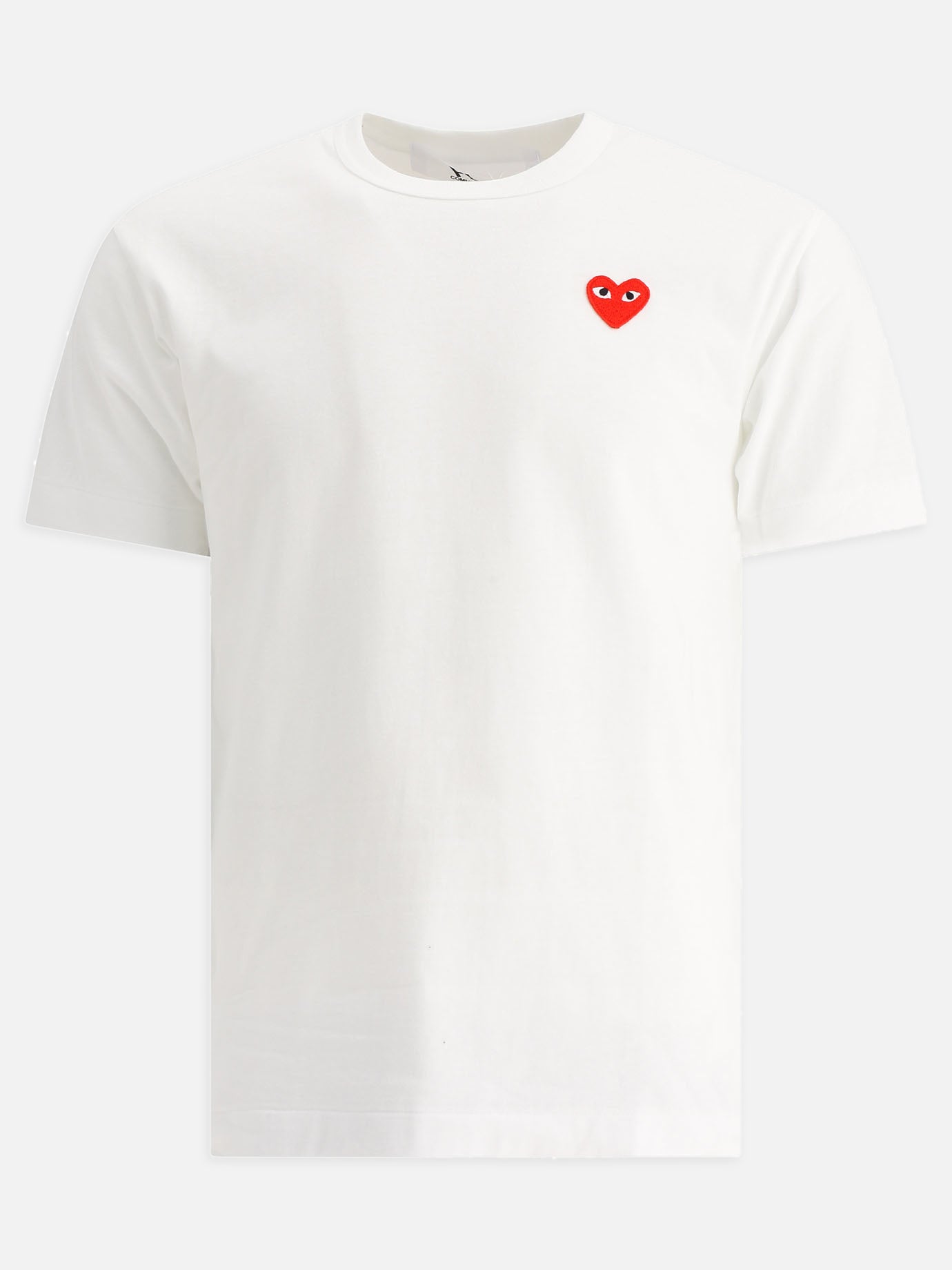 Crewneck t-shirts 100% cotton  White - Comme Des Garçons Play Men | PDP | VIETTI Online Store | Zoom-Modal
