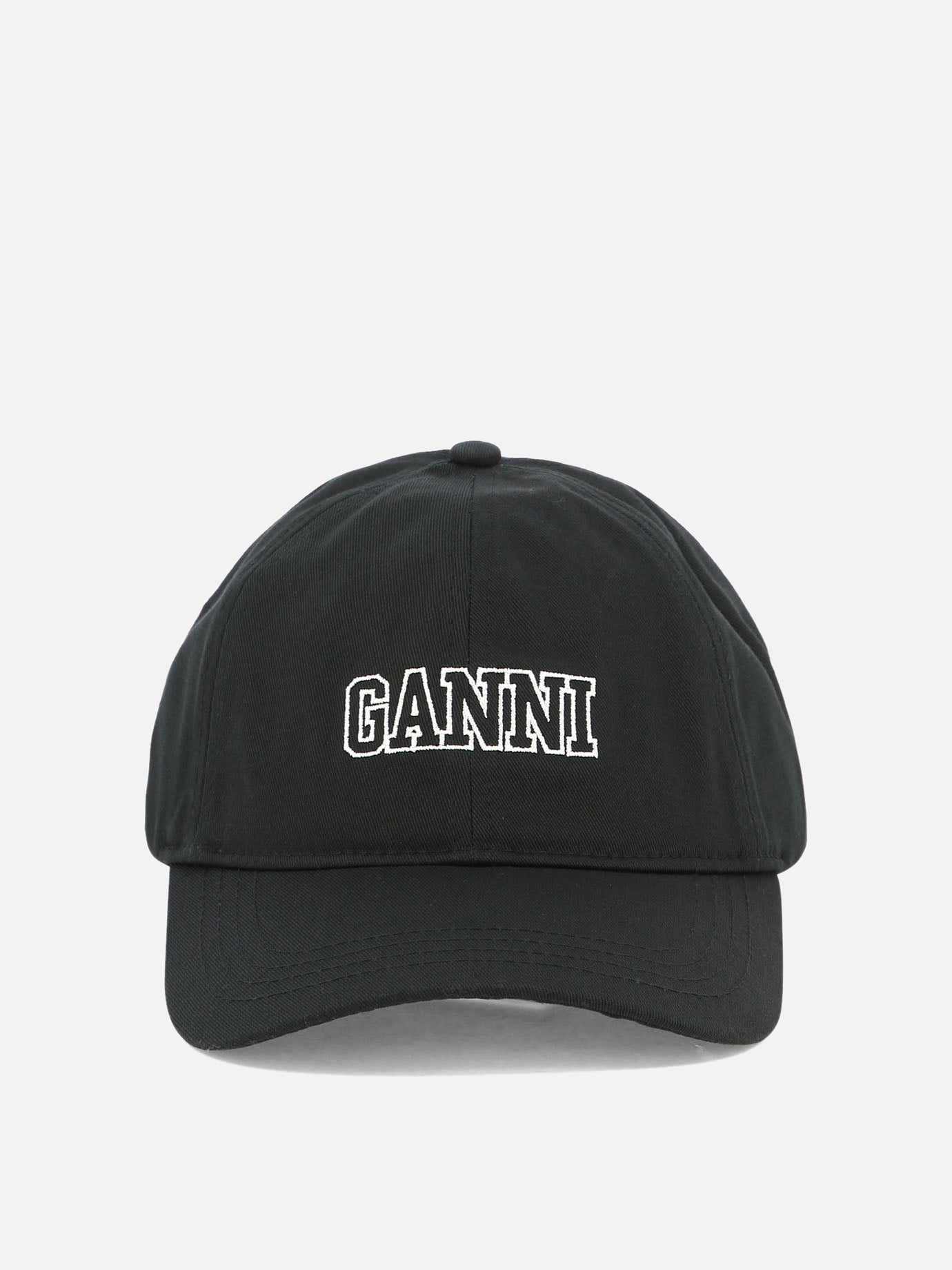 Baseball caps 100% cotone organico  Black - Ganni Women | PDP | VIETTI Online Store | Zoom-Modal
