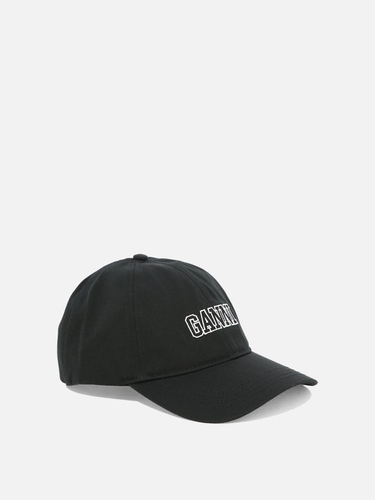 Baseball caps 100% cotone organico  Black - Ganni Women | PLP | VIETTI Online Store | 2
