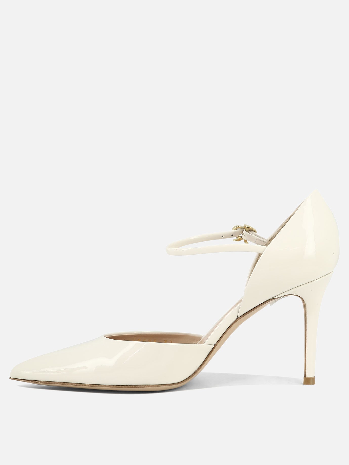 Pumps 100% pelle verniciata - 100% cuoio  White - Gianvito Rossi Women | PDP | VIETTI Online Store | Zoom-Modal_3
