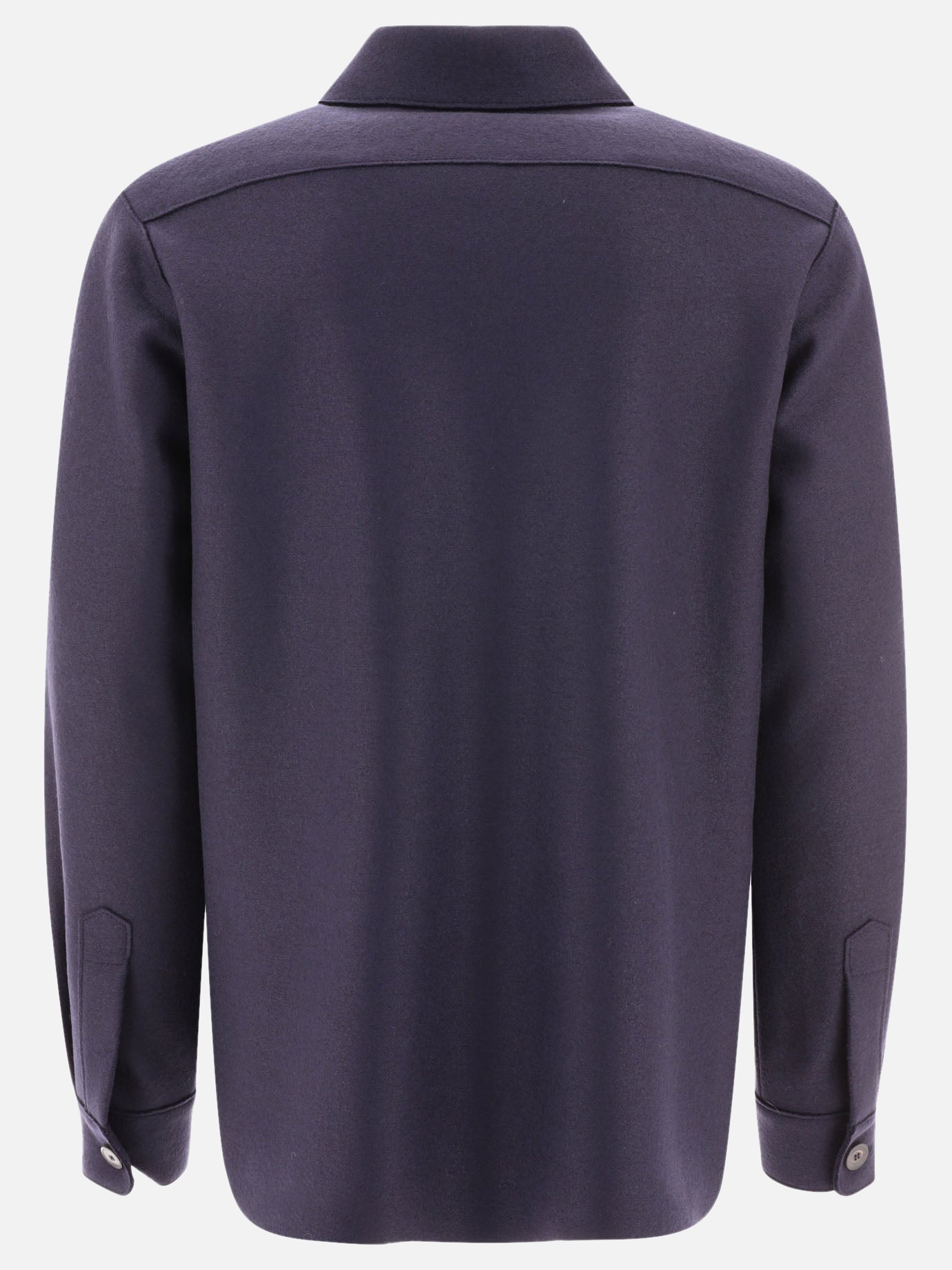 Giacche overshirt 100% virgin wool  Blu - Harris Wharf London Uomo | PDP | VIETTI Online Store | thumbnail_2