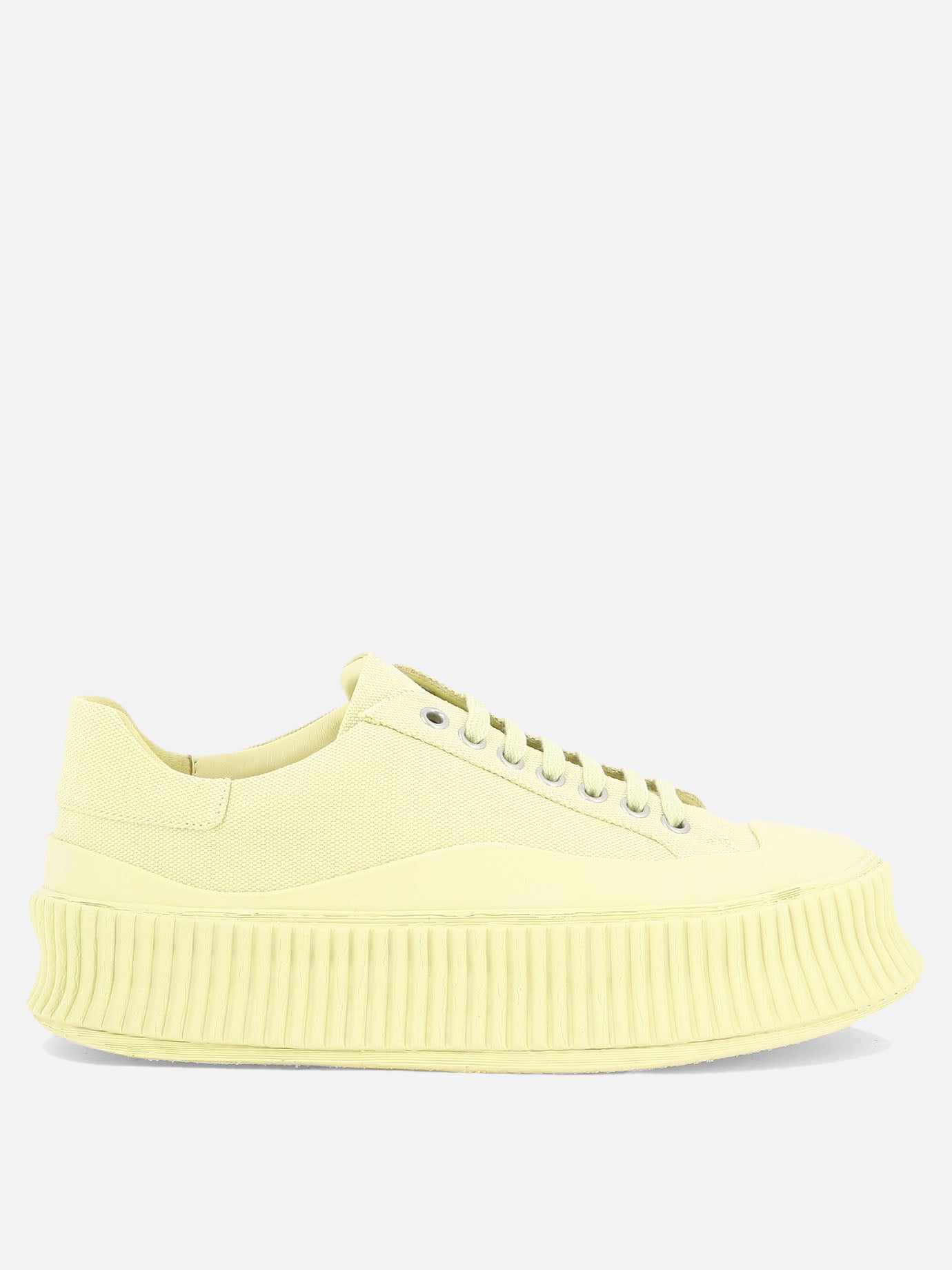 Low top sneakers 80% cotone 20% gomma - 100% gomma  Yellow - Jil Sander Women | PDP | VIETTI Online Store | Zoom-Modal
