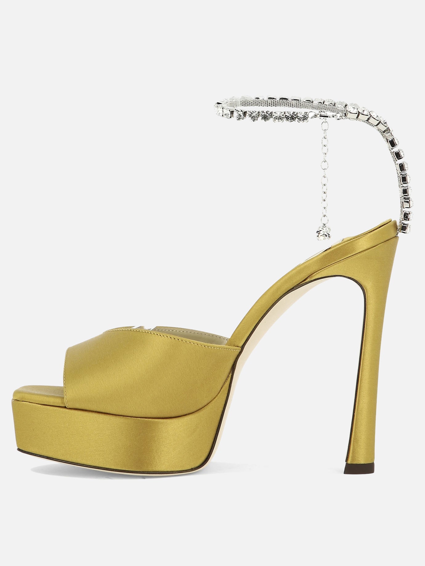 Heeled sandals 100% raso - 100% cuoio  Yellow - Jimmy Choo Women | PDP | VIETTI Online Store | Zoom-Modal_3
