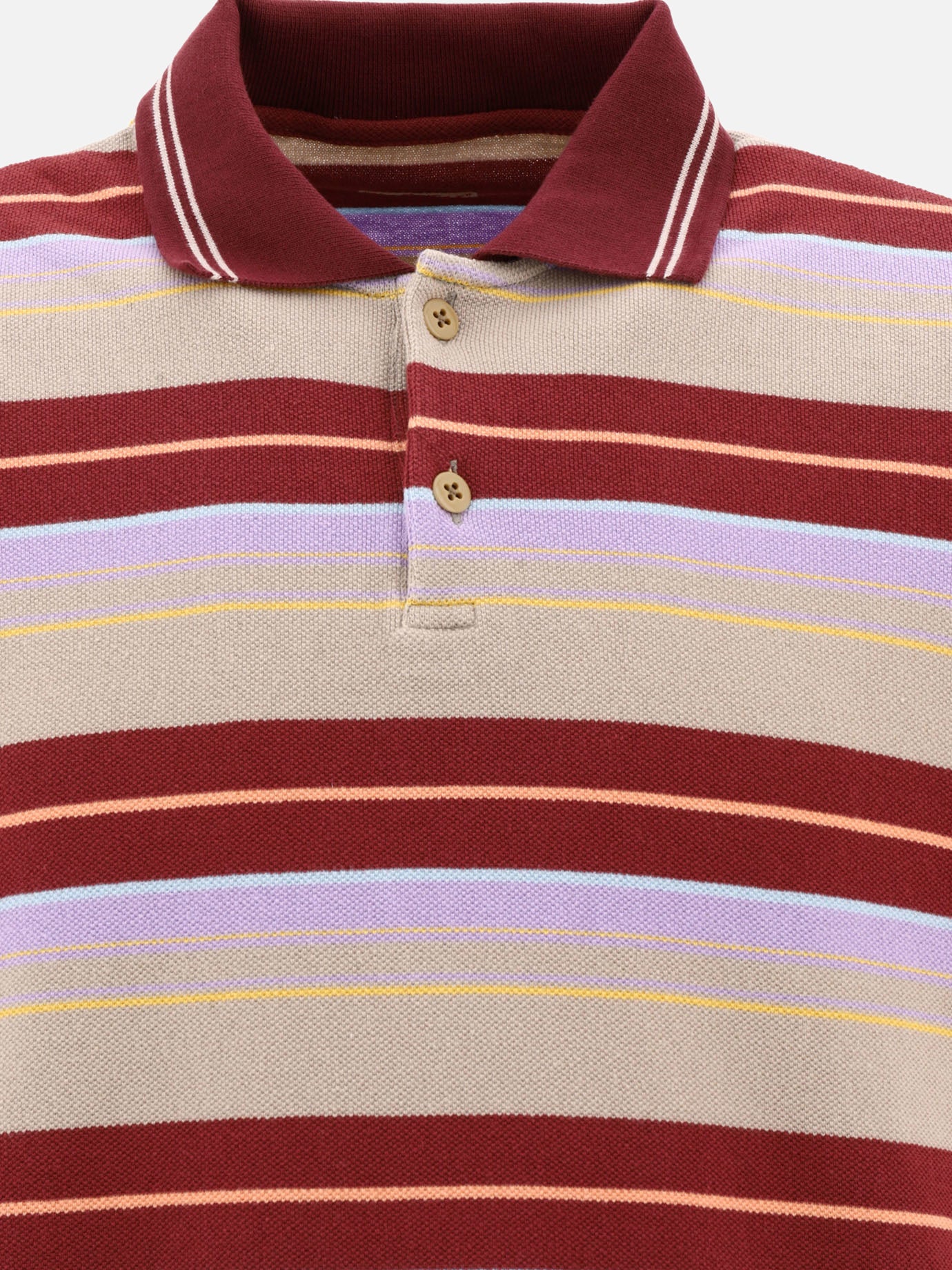 Polo shirts with buttons 100% cotone  Bordeaux - KAPITAL Men | PDP | VIETTI Online Store | Zoom-Modal_3
