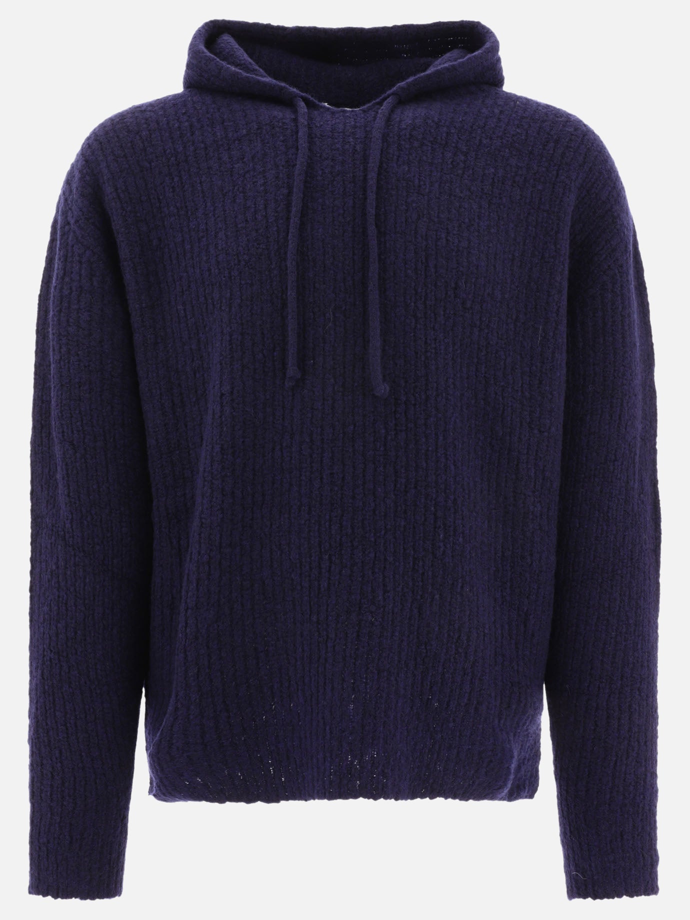 Hooded sweaters 57% wool 28% cashmere 15% polyamide  Blue - Lardini Men | PDP | VIETTI Online Store | thumbnail