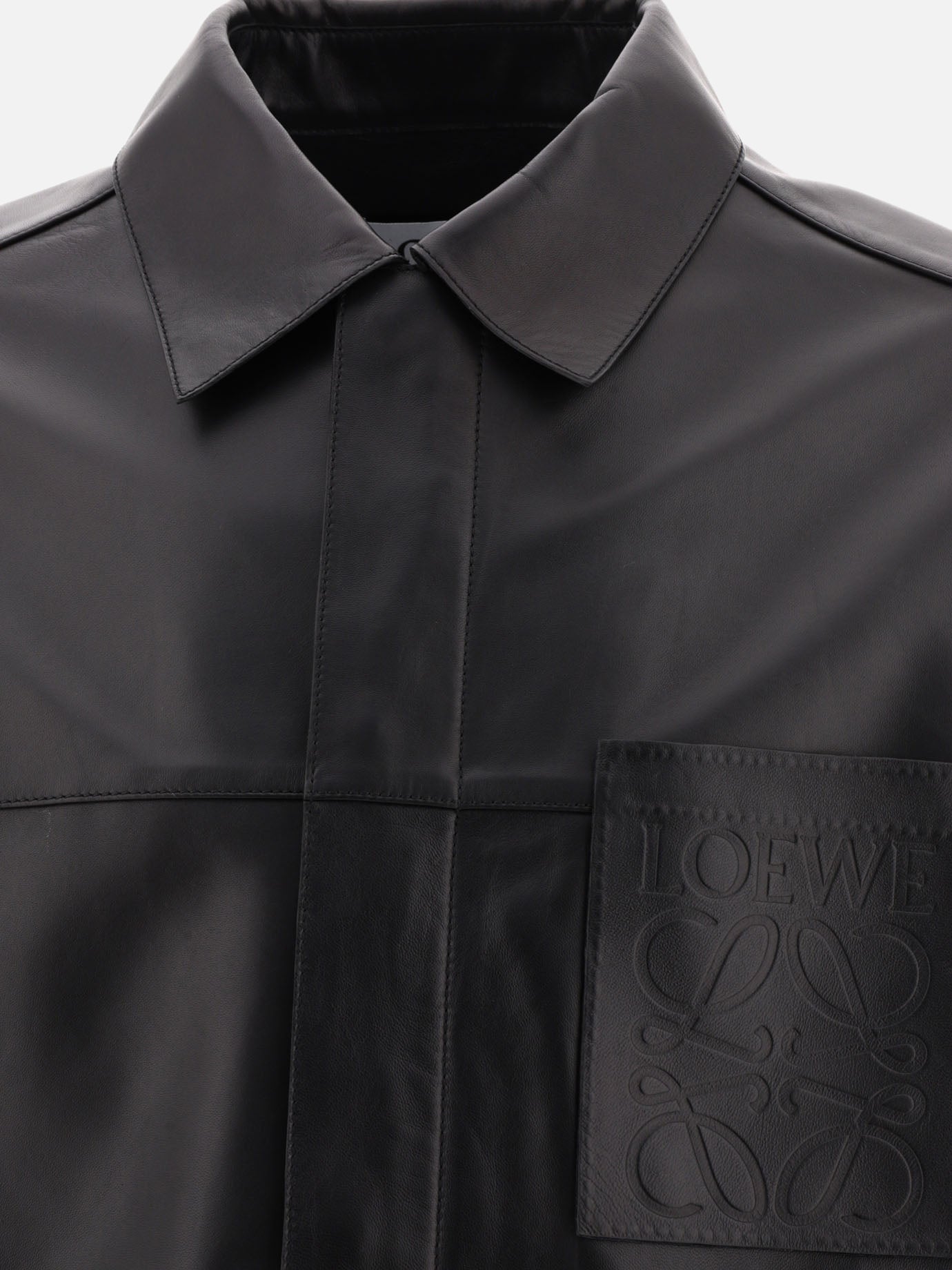 Giacche overshirt 100% nappa  Nero - Loewe Uomo | PDP | VIETTI Online Store | Zoom-Modal_3
