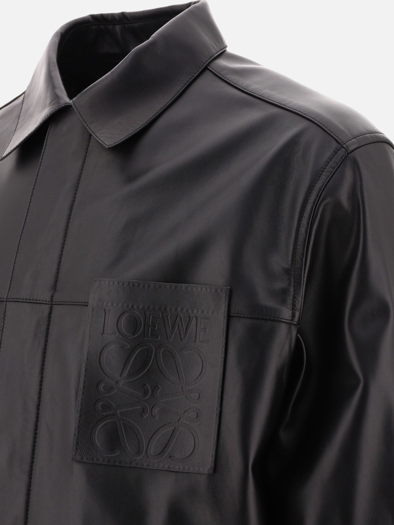 Giacche overshirt 100% nappa  Nero - Loewe Uomo | PDP | VIETTI Online Store | Zoom-Modal_4
