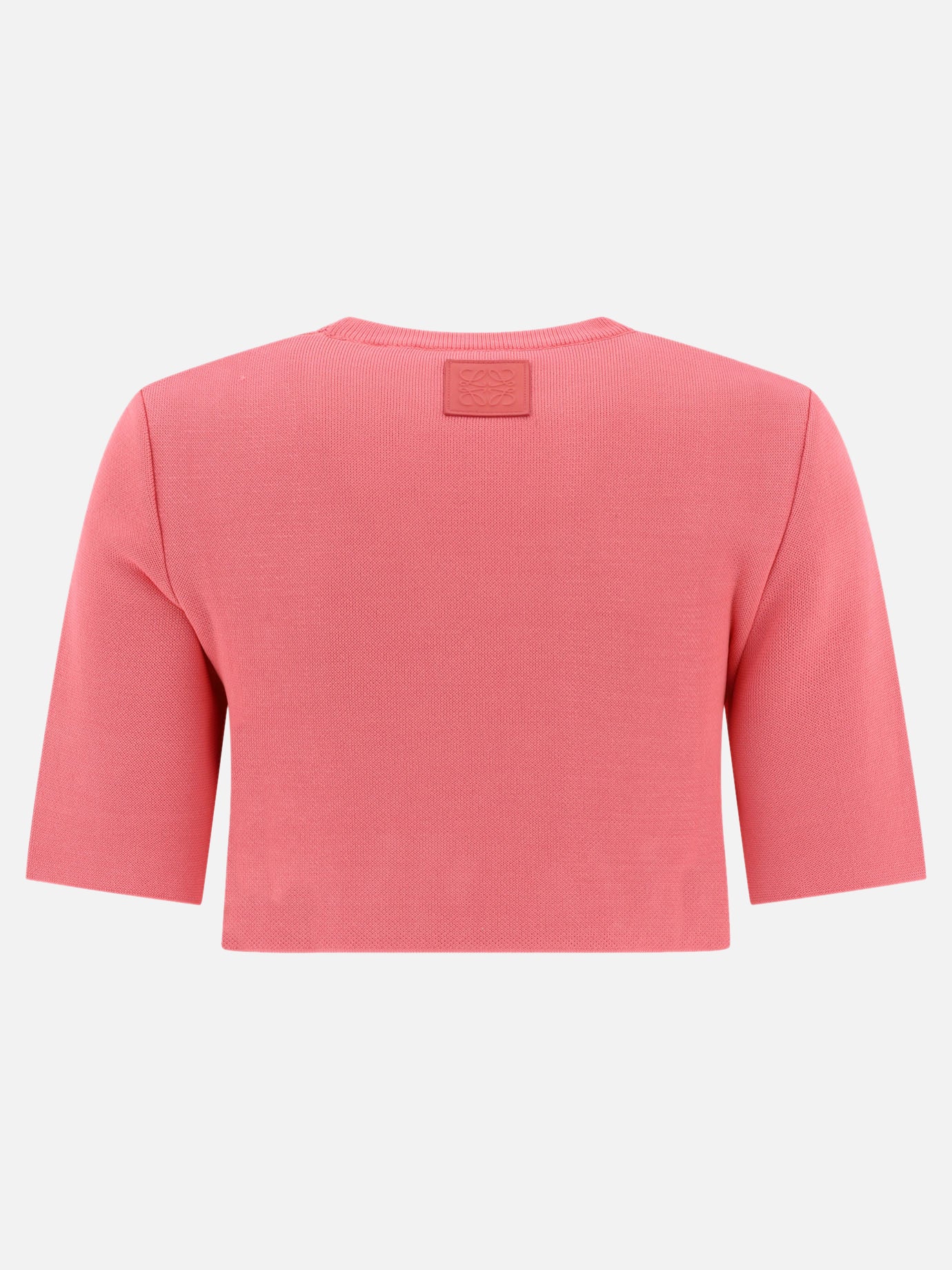 Crop tops 49% viscose 29% cotton 19% polyamide 1% leather  Pink - Loewe Women | PDP | VIETTI Online Store | Zoom-Modal_2

