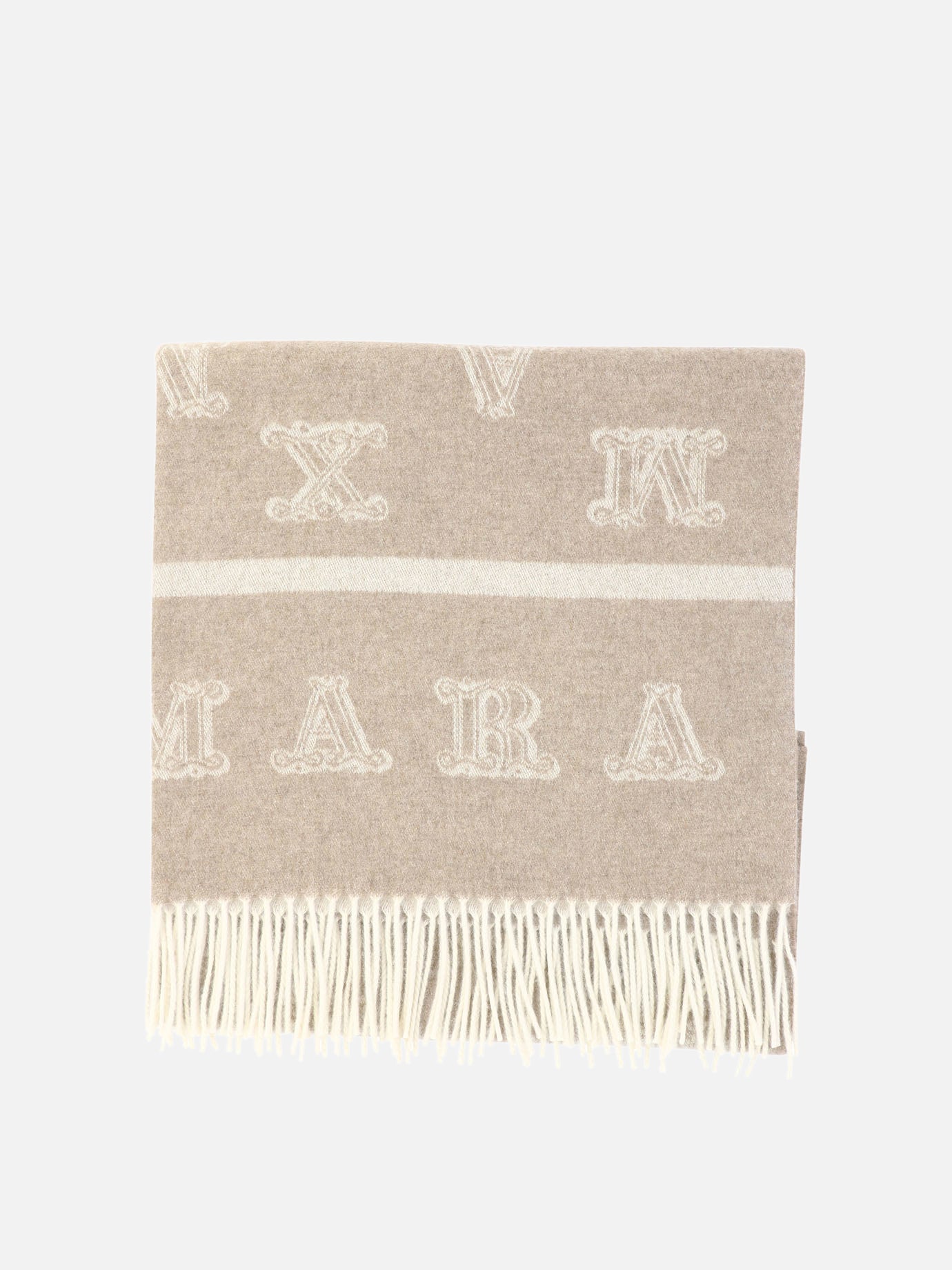 Fringed scarves 100% cashmere  Brown - Max Mara Women | PDP | VIETTI Online Store | thumbnail