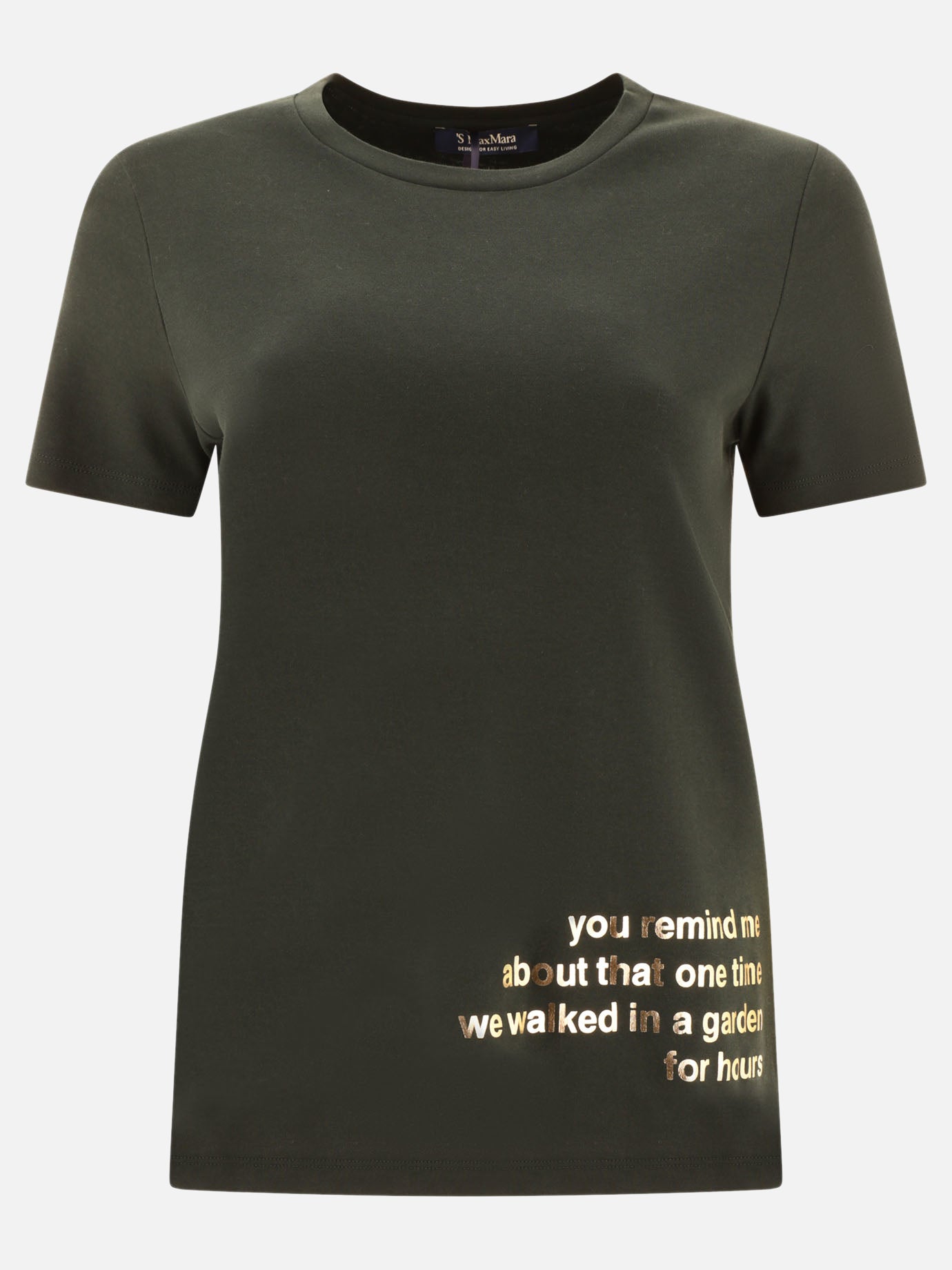Crewneck t-shirts 100% cotone  Green - Max Mara S Women | PDP | VIETTI Online Store | Zoom-Modal

