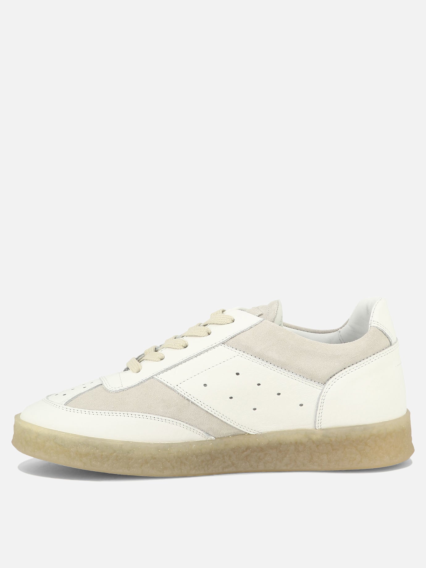 Low top sneakers 100% leather - 100% rubber  White - MM6 Maison Margiela Women | PDP | VIETTI Online Store | Zoom-Modal_3
