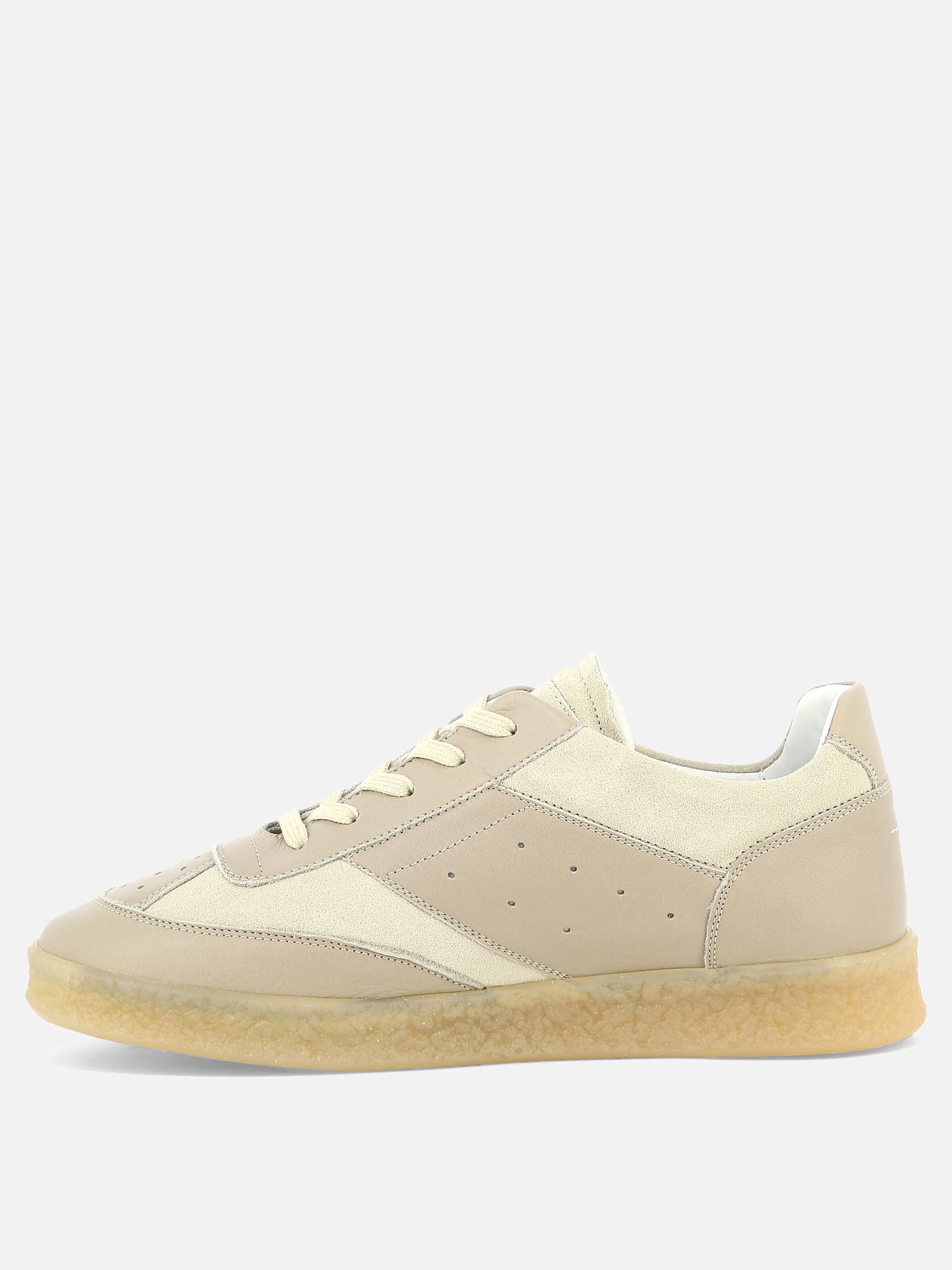 Low top sneakers 100% leather - 100% rubber  White - MM6 Maison Margiela Men | PDP | VIETTI Online Store | Zoom-Modal_3
