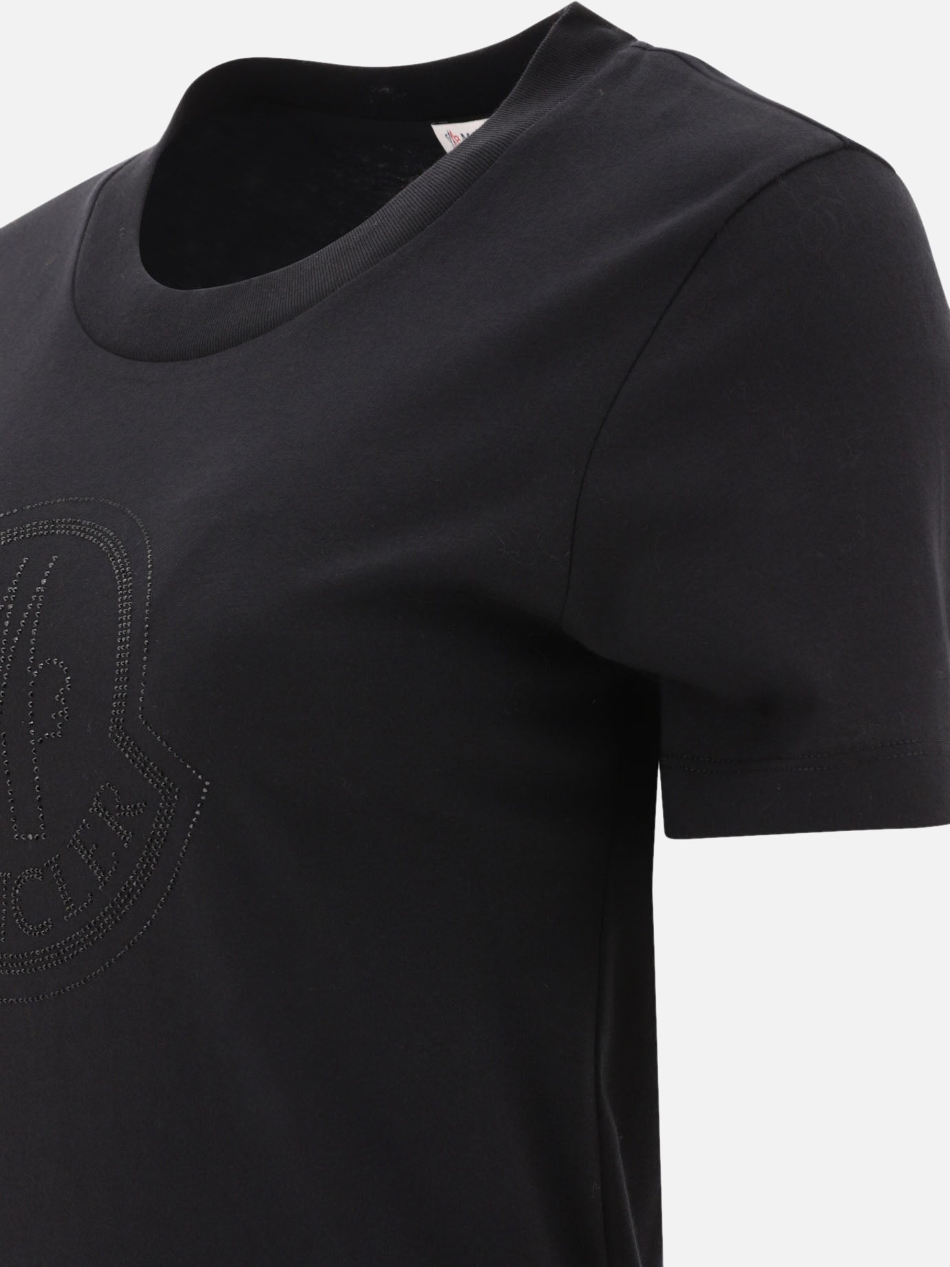 Crewneck t-shirts 100% cotone  Black - Moncler Women | PDP | VIETTI Online Store | Zoom-Modal_4
