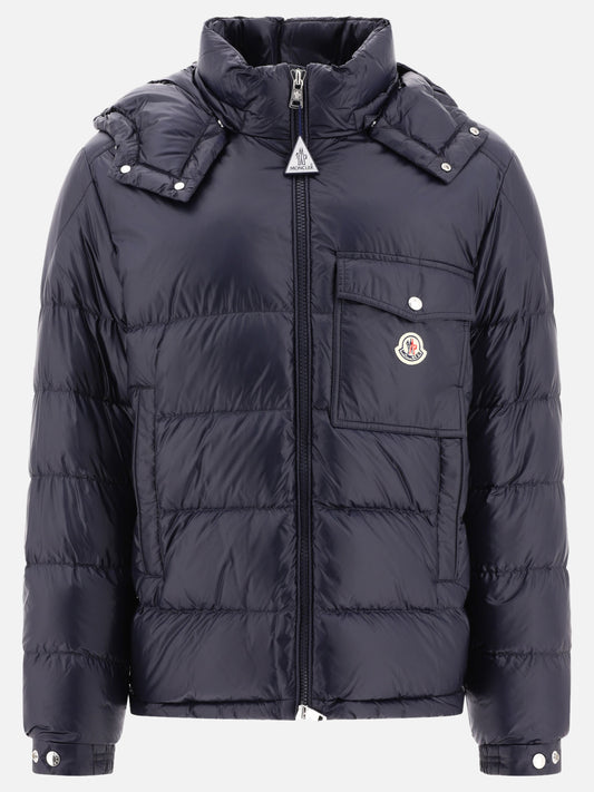 Piumini lunghi 100% polyamide - Padding: down and feathers  Blu - Moncler Uomo | PLP | VIETTI Online Store 
