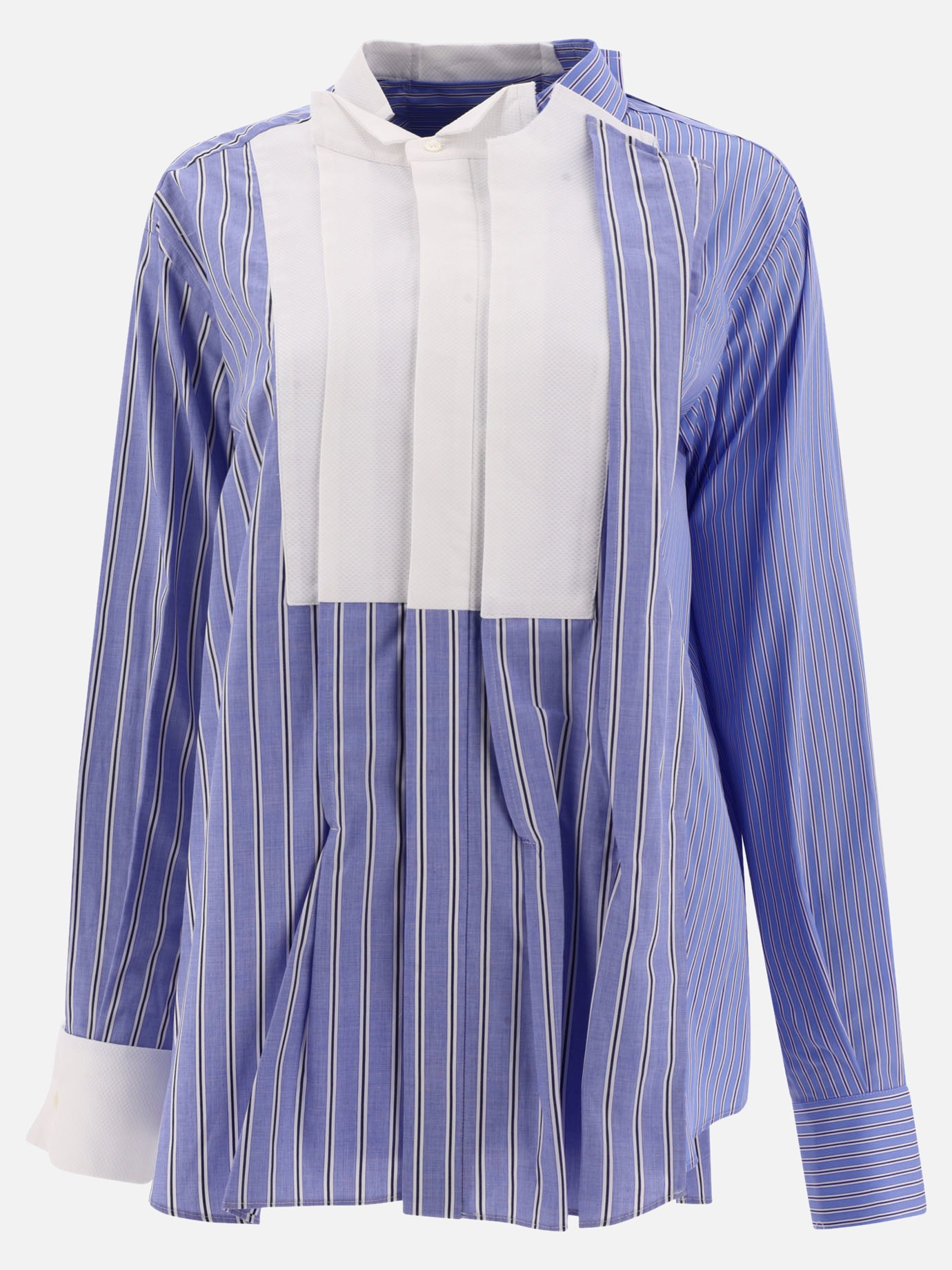 Casual shirts 100% cotton  Light blue - Sacai Women | PDP | VIETTI Online Store | thumbnail