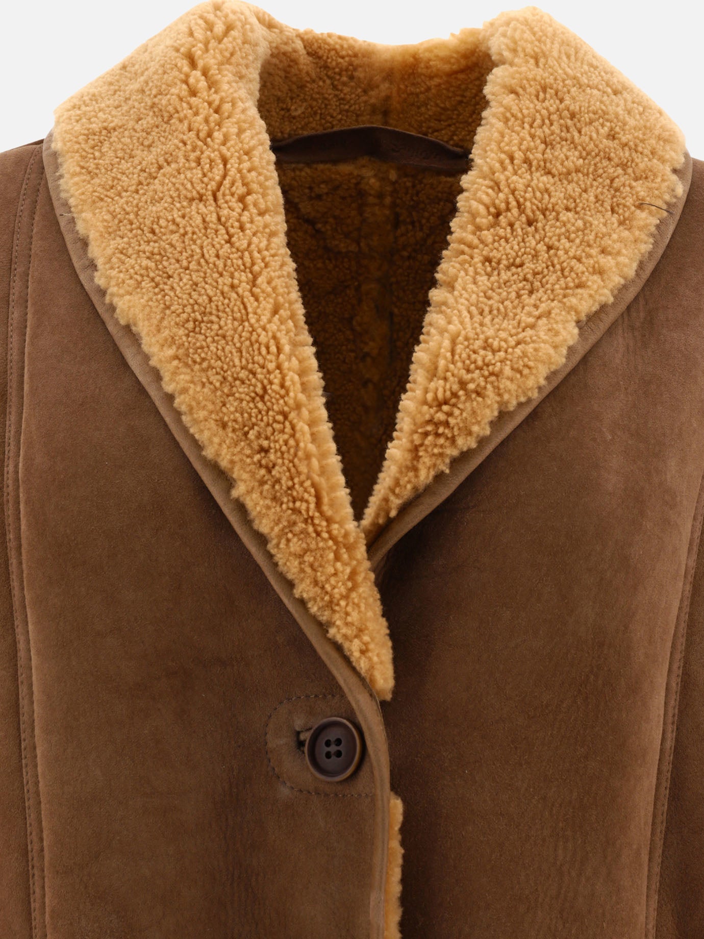 Giacca con inserti shearling