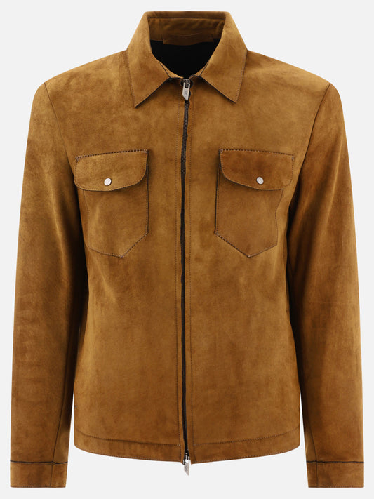 Giacche in pelle 100% pelle ovina  Marrone - Salvatore Santoro Uomo | PLP | VIETTI Online Store 
