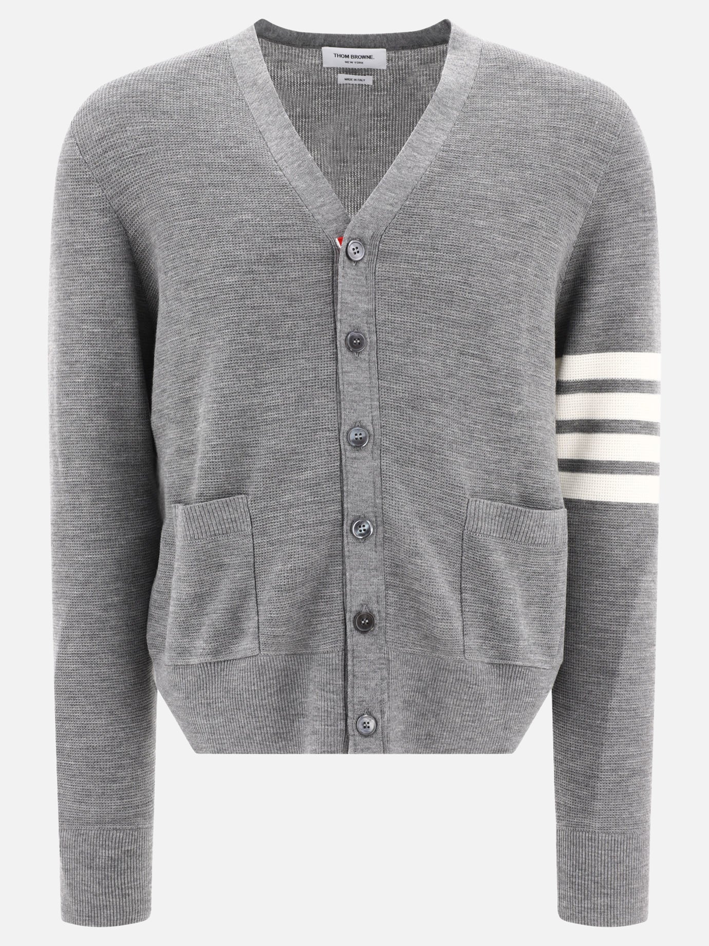Cardigans 100% lana vergine  Grey - Thom Browne Men | PDP | VIETTI Online Store | thumbnail