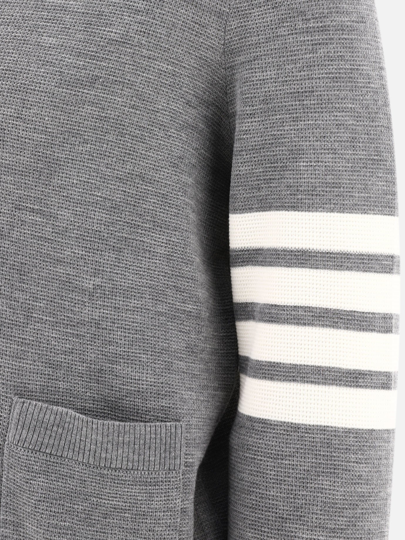 Cardigans 100% lana vergine  Grey - Thom Browne Men | PDP | VIETTI Online Store | Zoom-Modal_4
