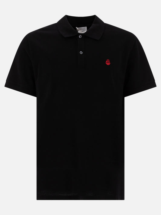 Alexander McQueen "Inverted Skull" polo shirt Black