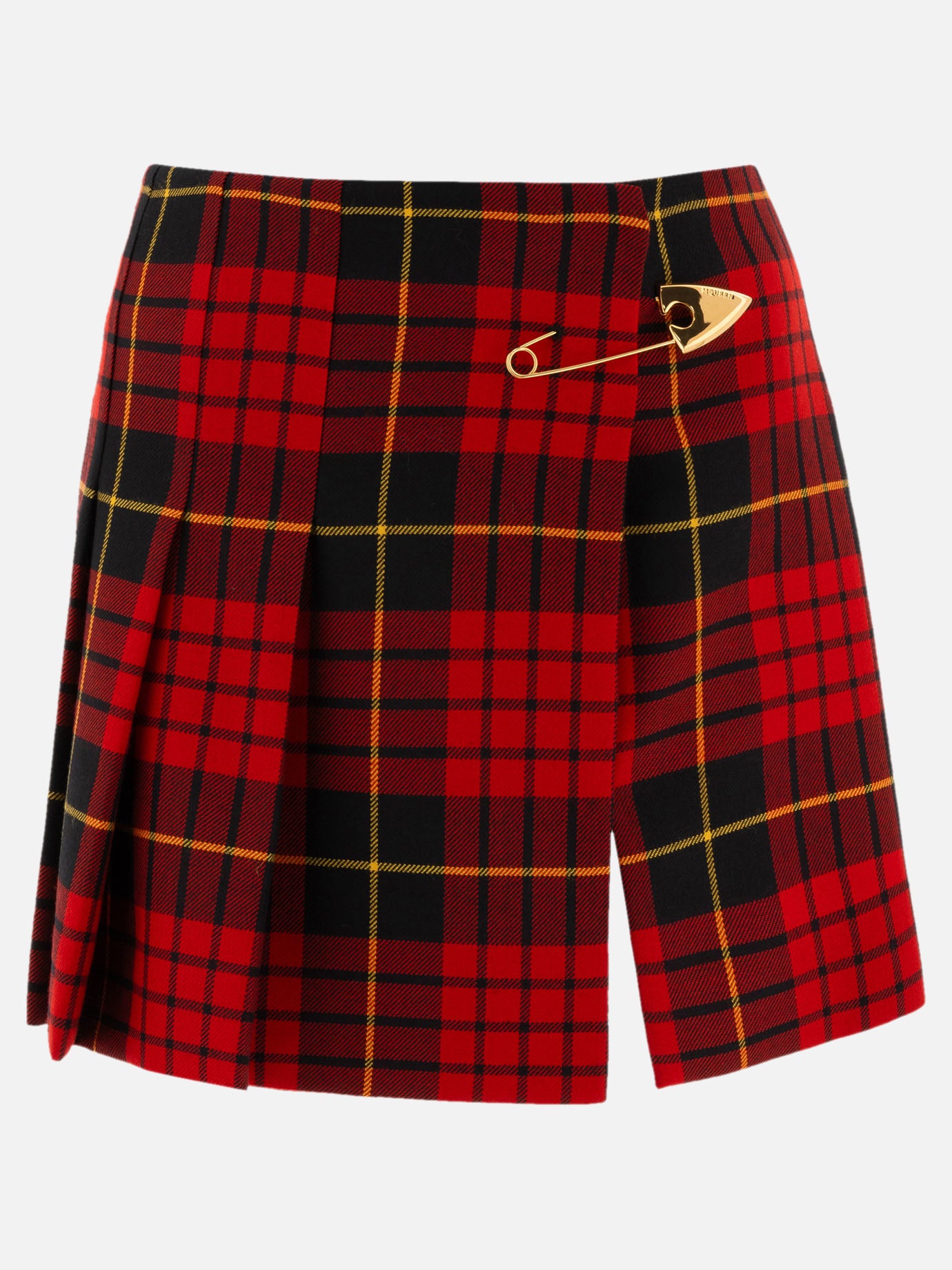 Alexander McQueen Tartan miniskirt Red