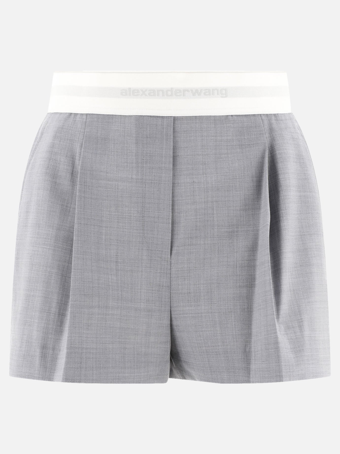 Formal shorts Solid colour  Grey - Alexander Wang Women | PDP | VIETTI Online Store | Zoom-Modal
