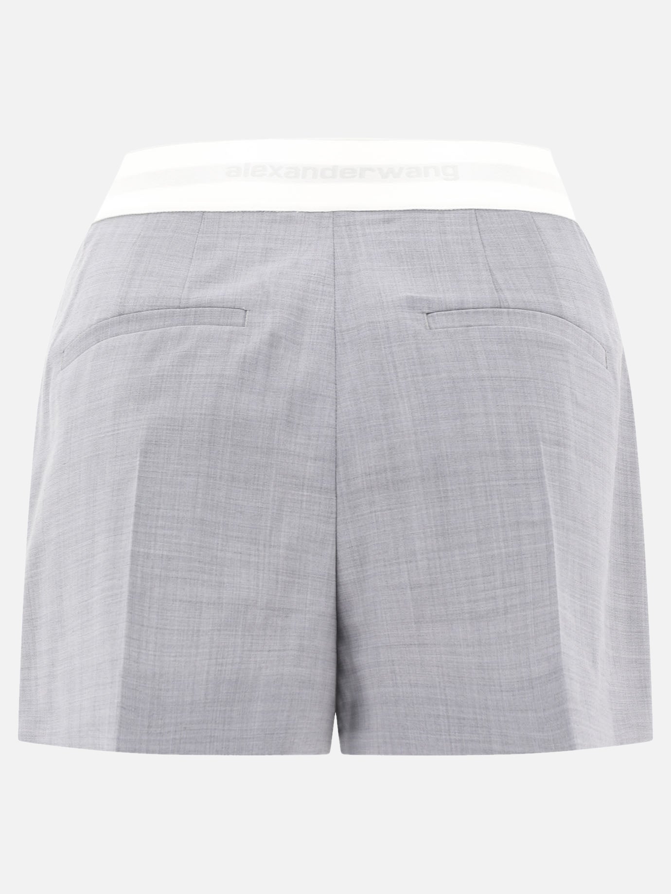 Formal shorts Solid colour  Grey - Alexander Wang Women | PDP | VIETTI Online Store | thumbnail_2
