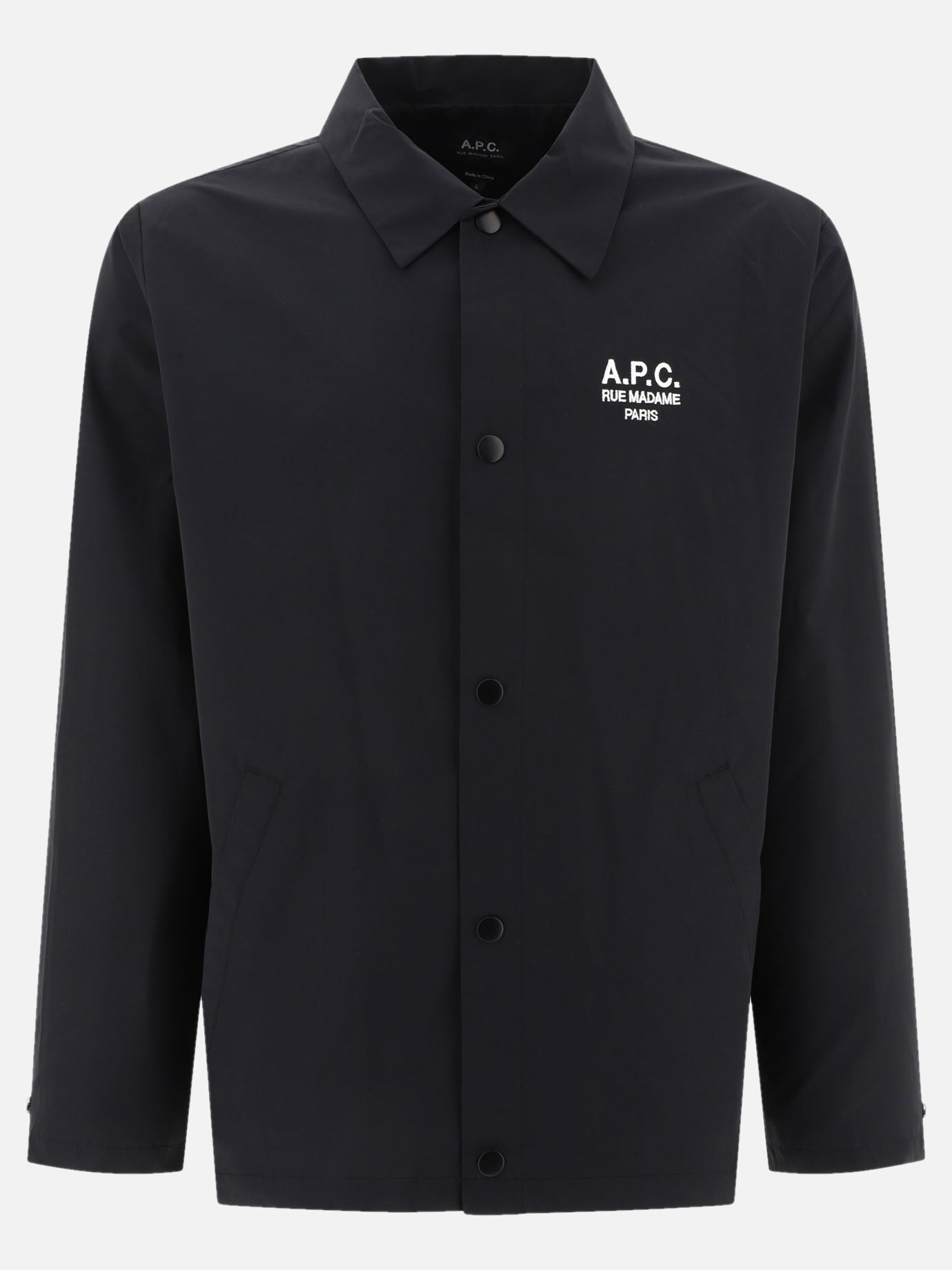 Giacche overshirt Solid colour  Nero - A.P.C. Uomo | PDP | VIETTI Online Store | thumbnail