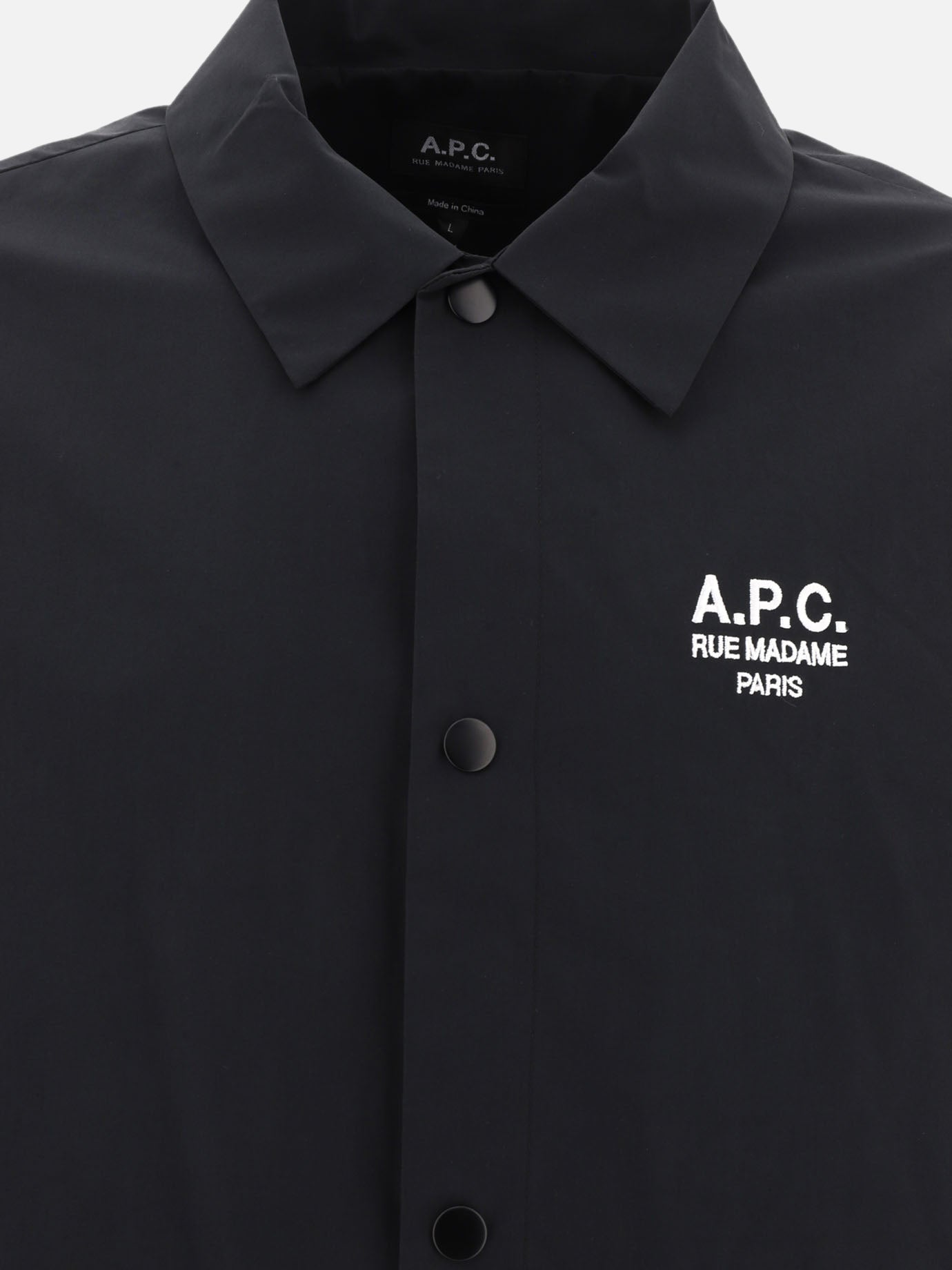 Giacche overshirt Solid colour  Nero - A.P.C. Uomo | PDP | VIETTI Online Store | Zoom-Modal_3

