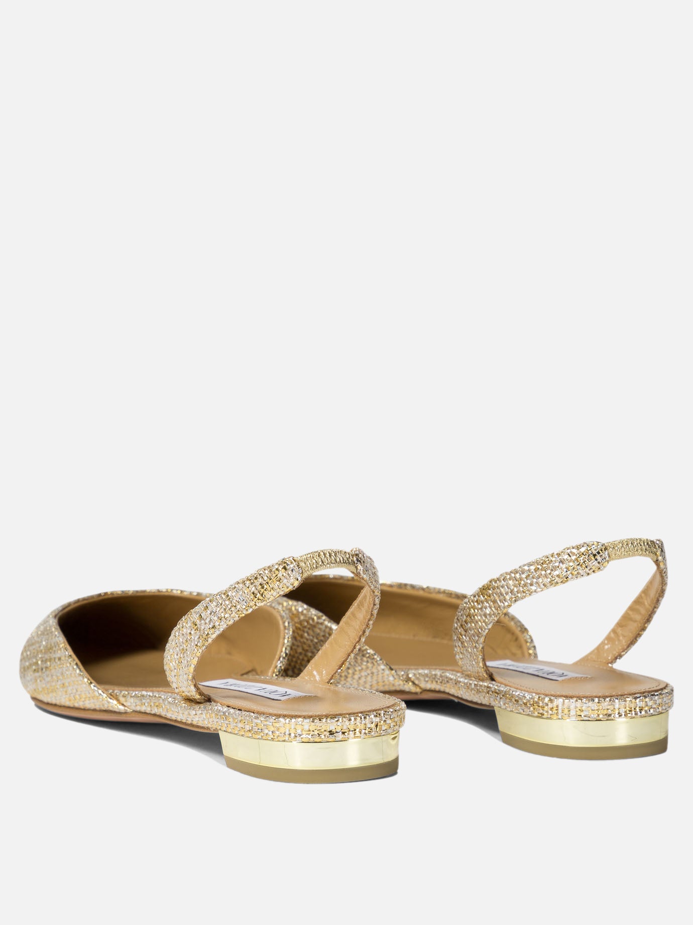 Aquazzura "Milanese" ballet flats Gold