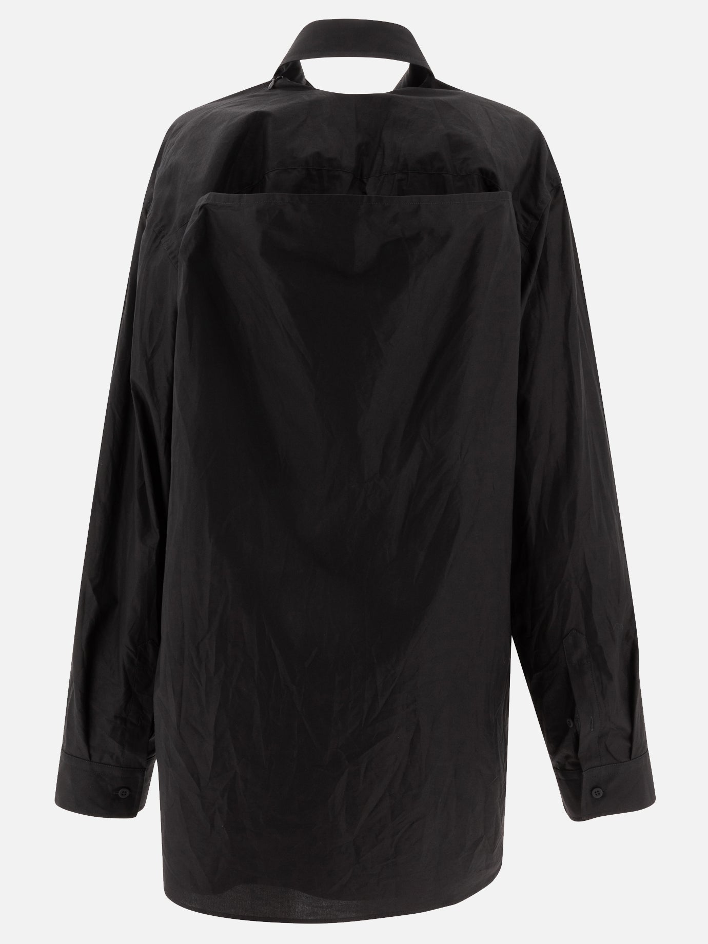 Balenciaga "Suspended" shirt-effect dress Black