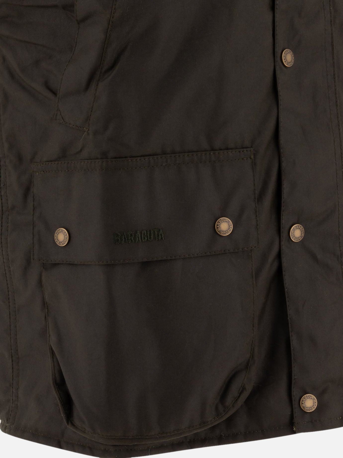 Gilet cerato oversize Barbour x Baracuta