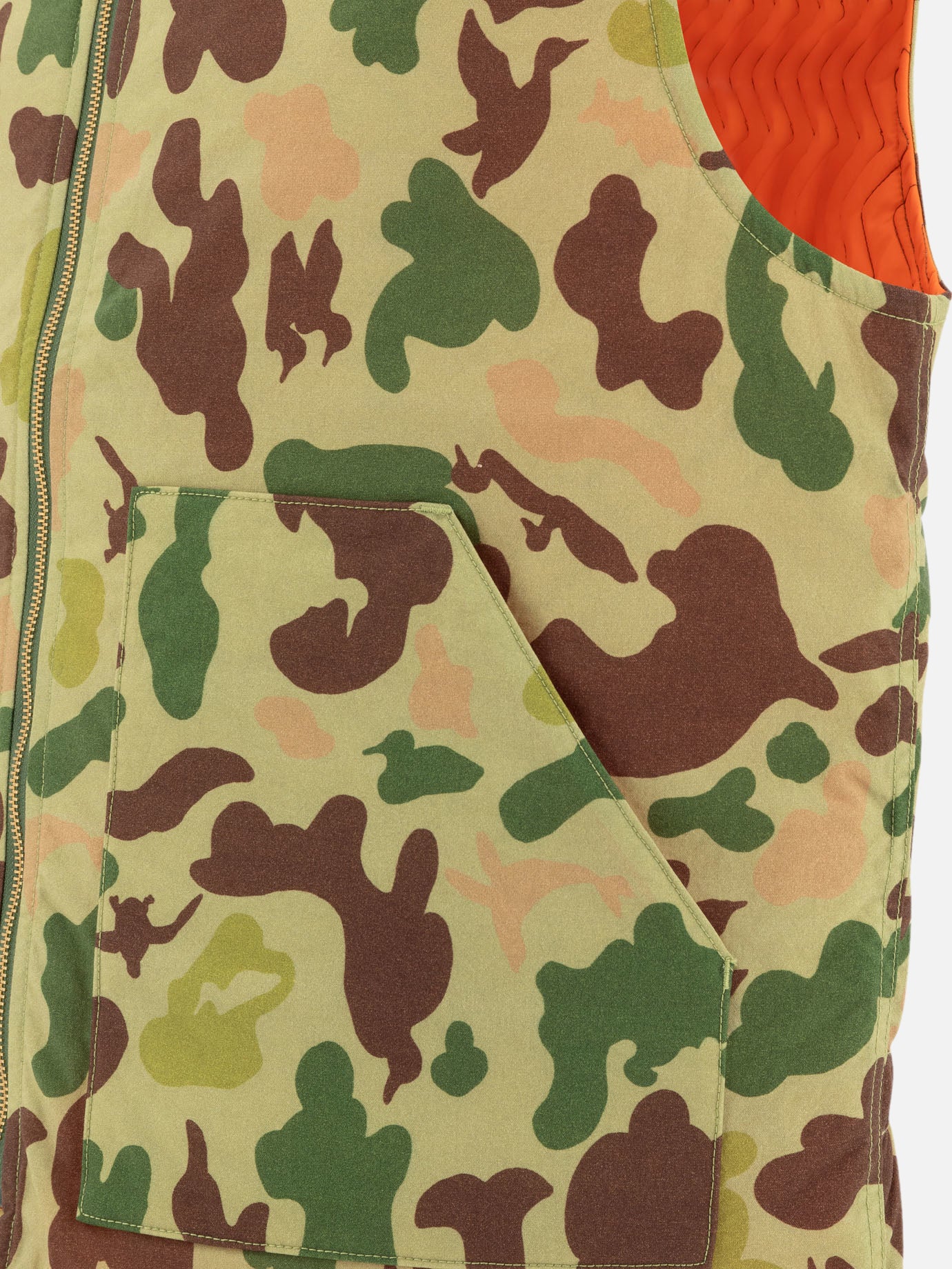 Beams Plus Gilet &quot;Work&quot; reversibile 11706988_M Green thumbnail_4