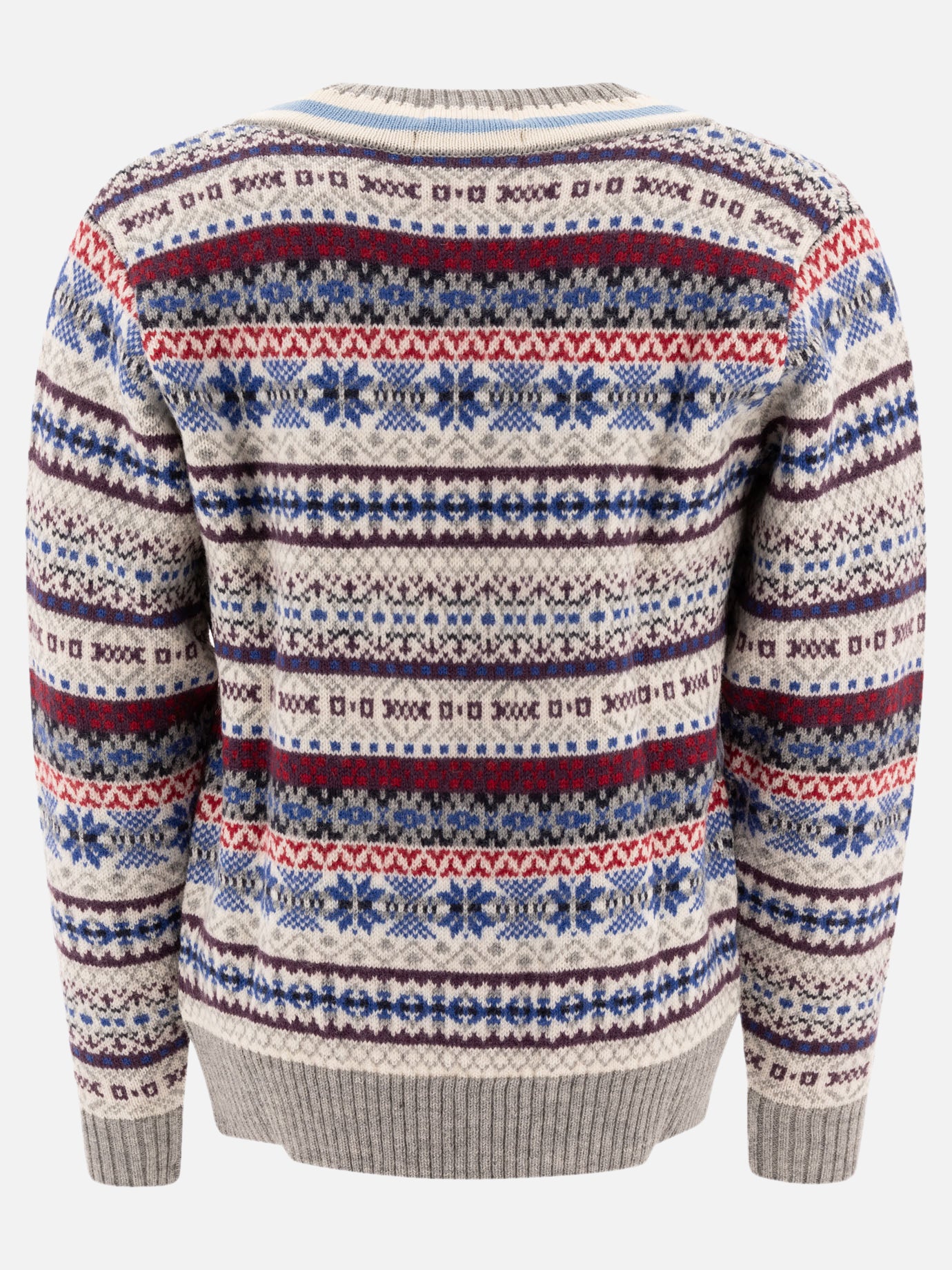 Beams Plus &quot;Fair Isle&quot; Sweater 14183861_S Grey thumbnail_2