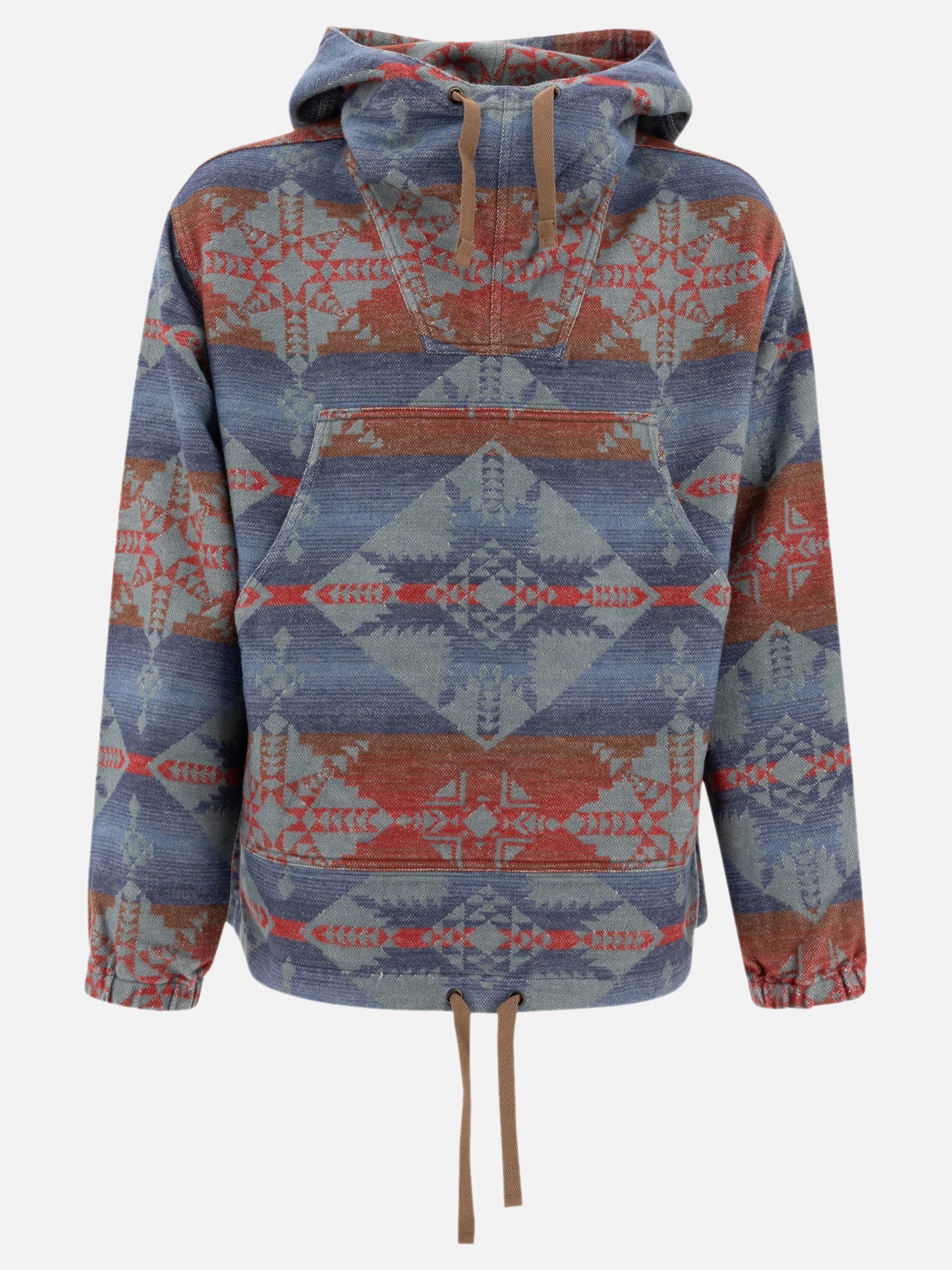 Beams Plus Felpa &quot;MIL Smock Jacquard Shaggy&quot; 17980374_S Blue thumbnail_1