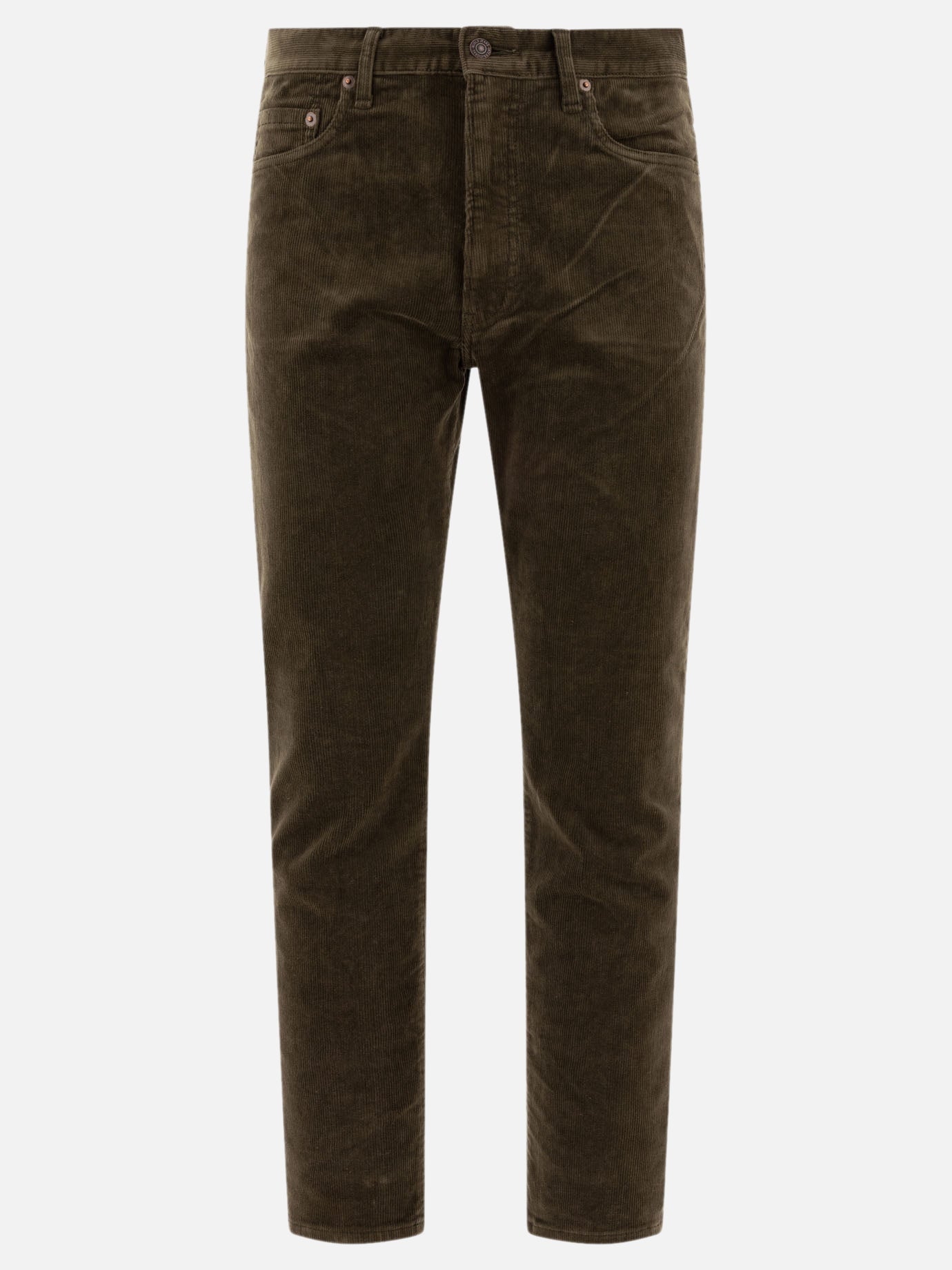 Beams Plus Pantaloni in velluto a coste 13901608_S Green thumbnail_1