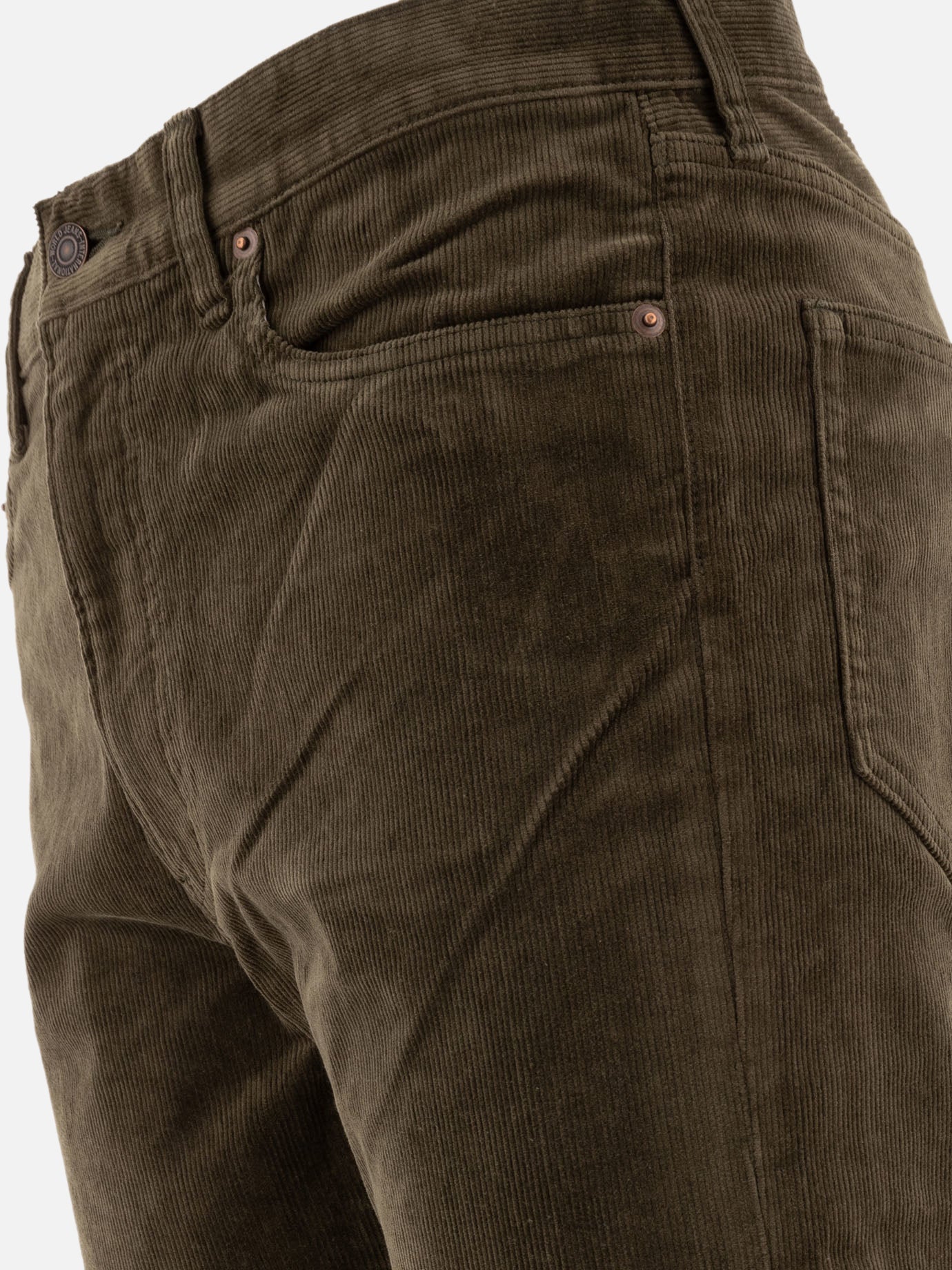 Beams Plus Pantaloni in velluto a coste 13901608_S Green thumbnail_4