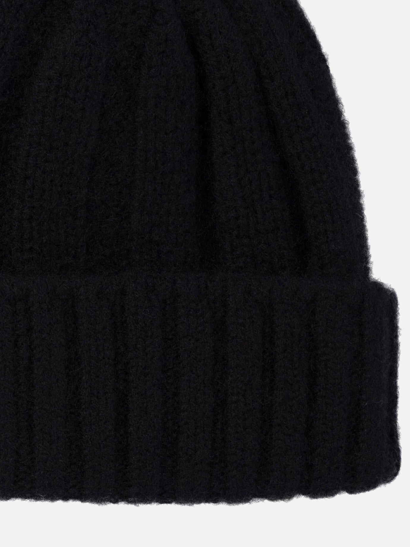 Beams Plus Ribbed cashmere beanie 11205563_UNI Black thumbnail_3