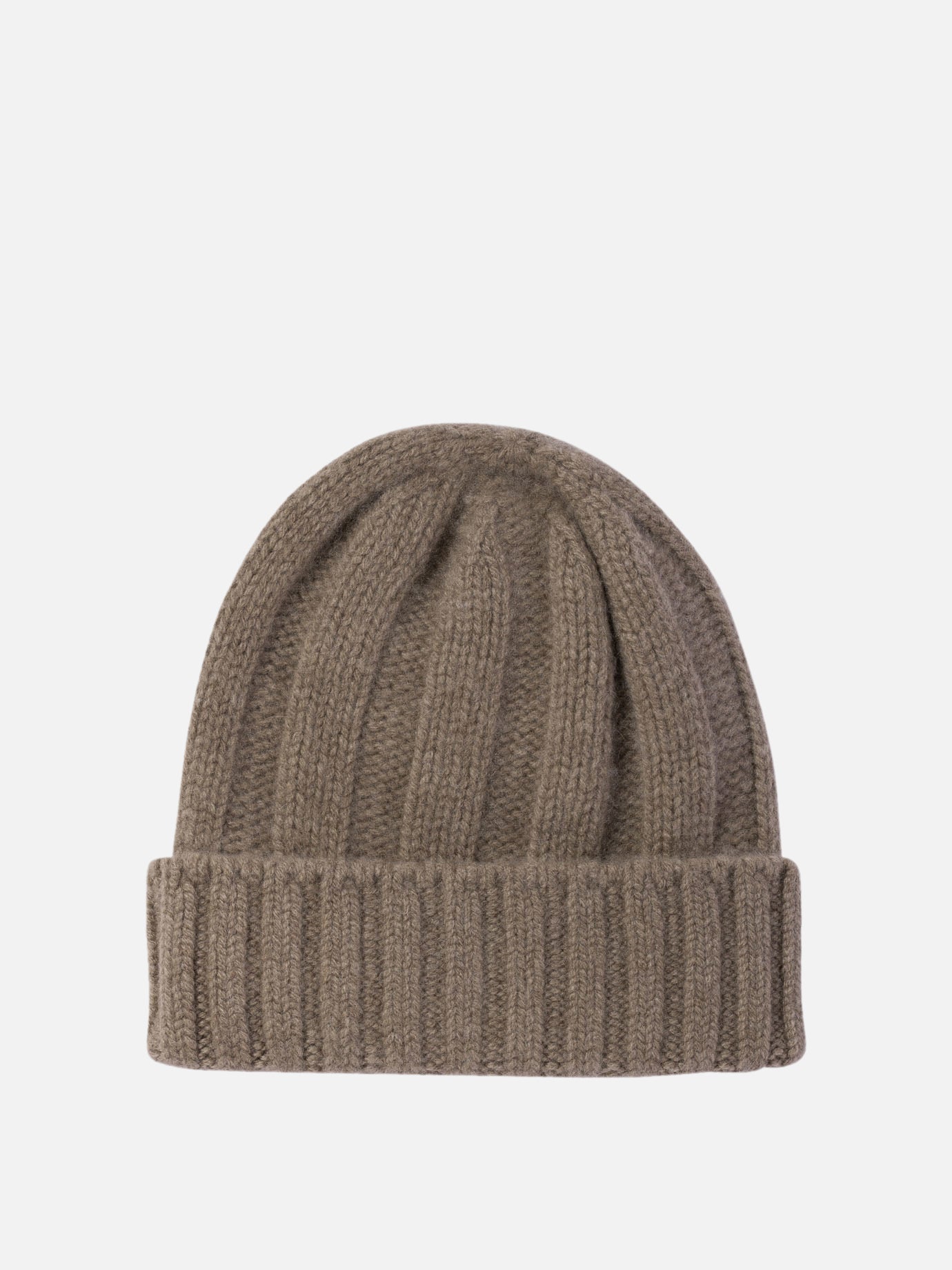 Beams Plus Ribbed cashmere beanie 11602672_UNI Brown thumbnail_1