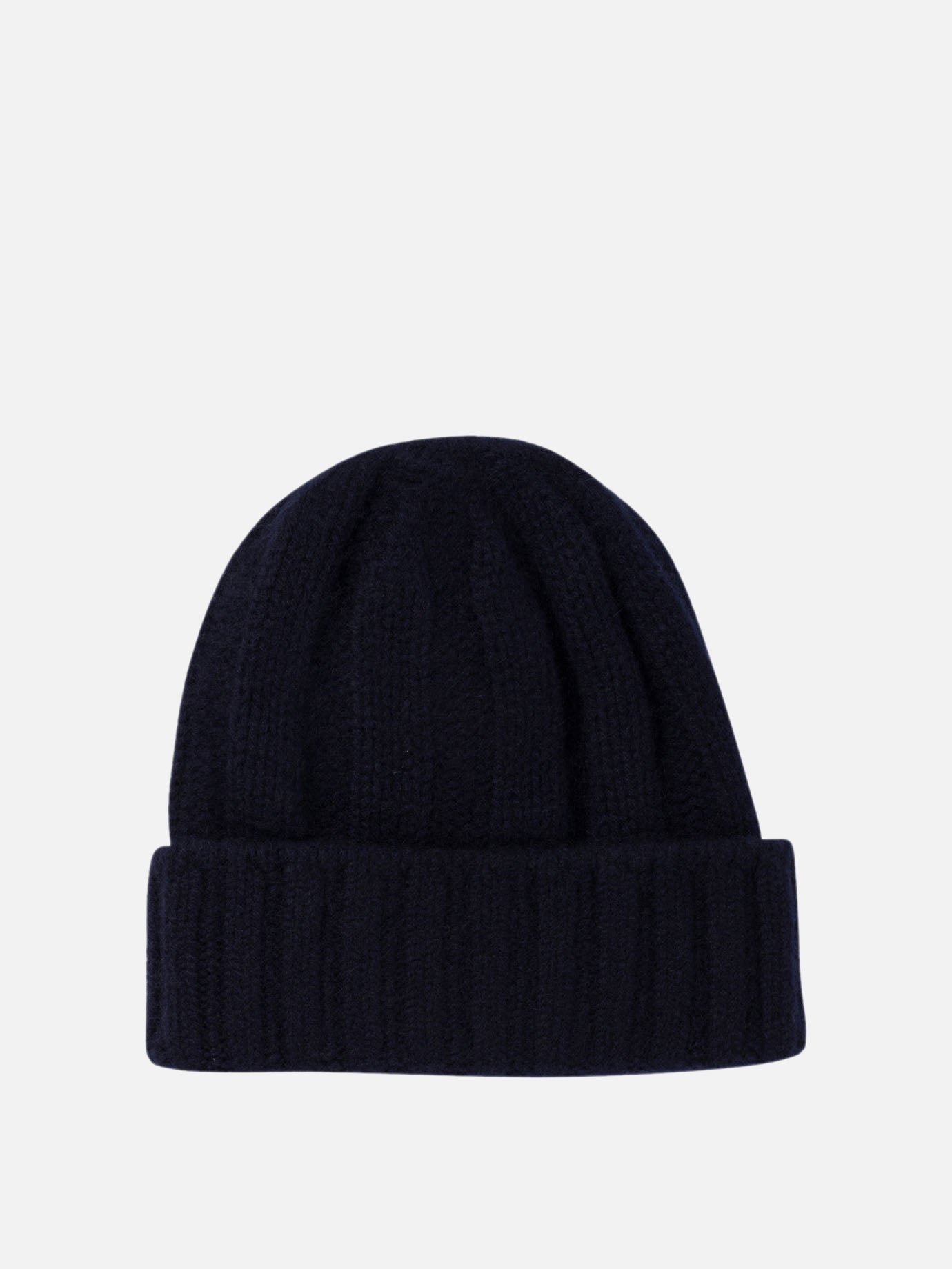 Beams Plus Ribbed cashmere beanie Blue