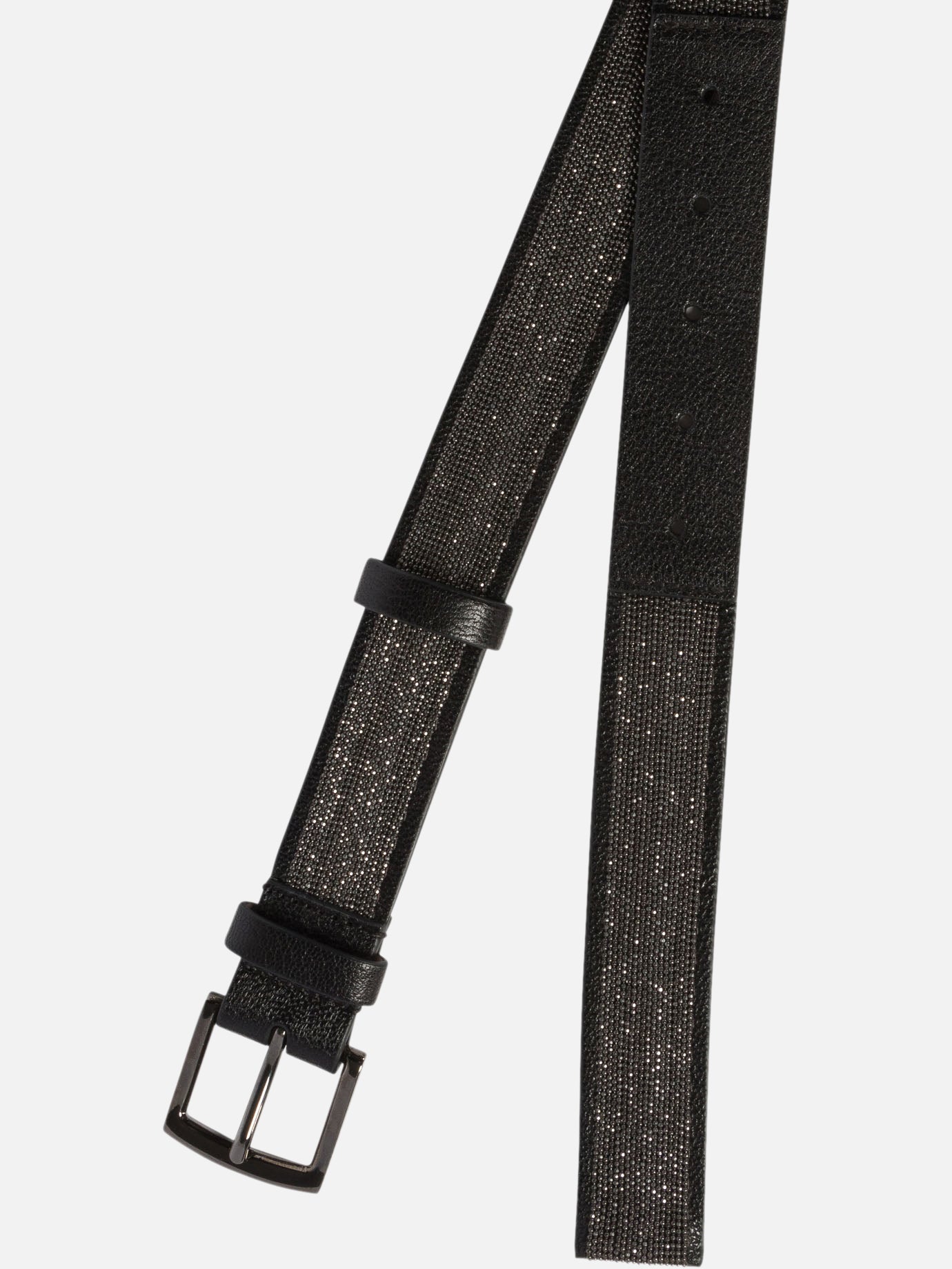 "Precious" belt in grained leather